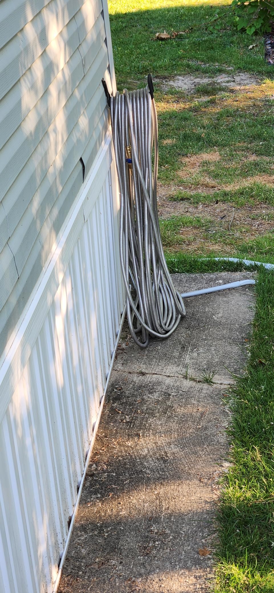 Tardigrade Metal Garden Hose 50 FT, Heavy Duty 304 Stainless Steel Water Hoses, Unmatched Durability, Flexible, No Kink & Tangle, Lightweight, Pet & Rust Proof for Outdoor Lawn Yard customer photo 2