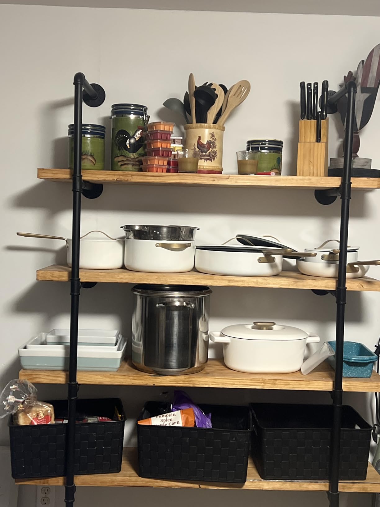 Kaler Industrial Pipe Shelves, 3-Set 5-Tier 68