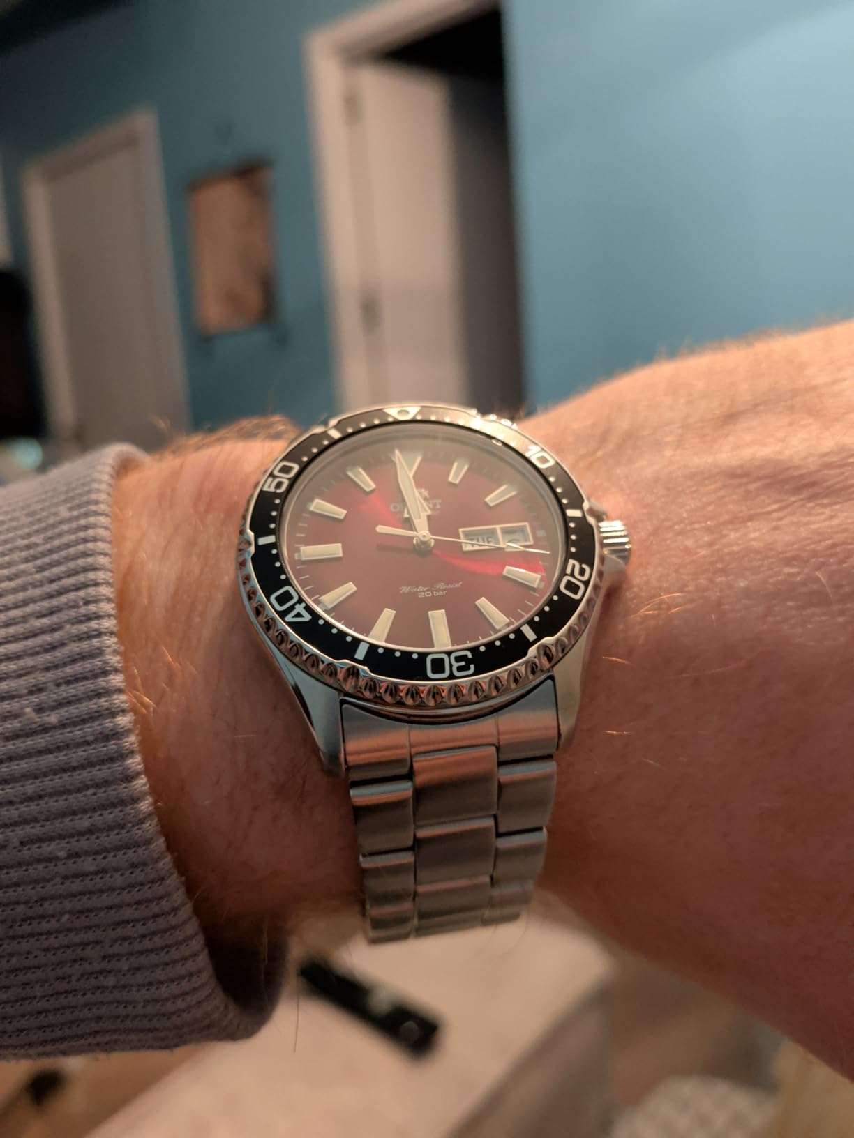 Orient Men's Automatic Diver Style Wrist Watch Kamasu, RA-AA0003R39B customer photo 1