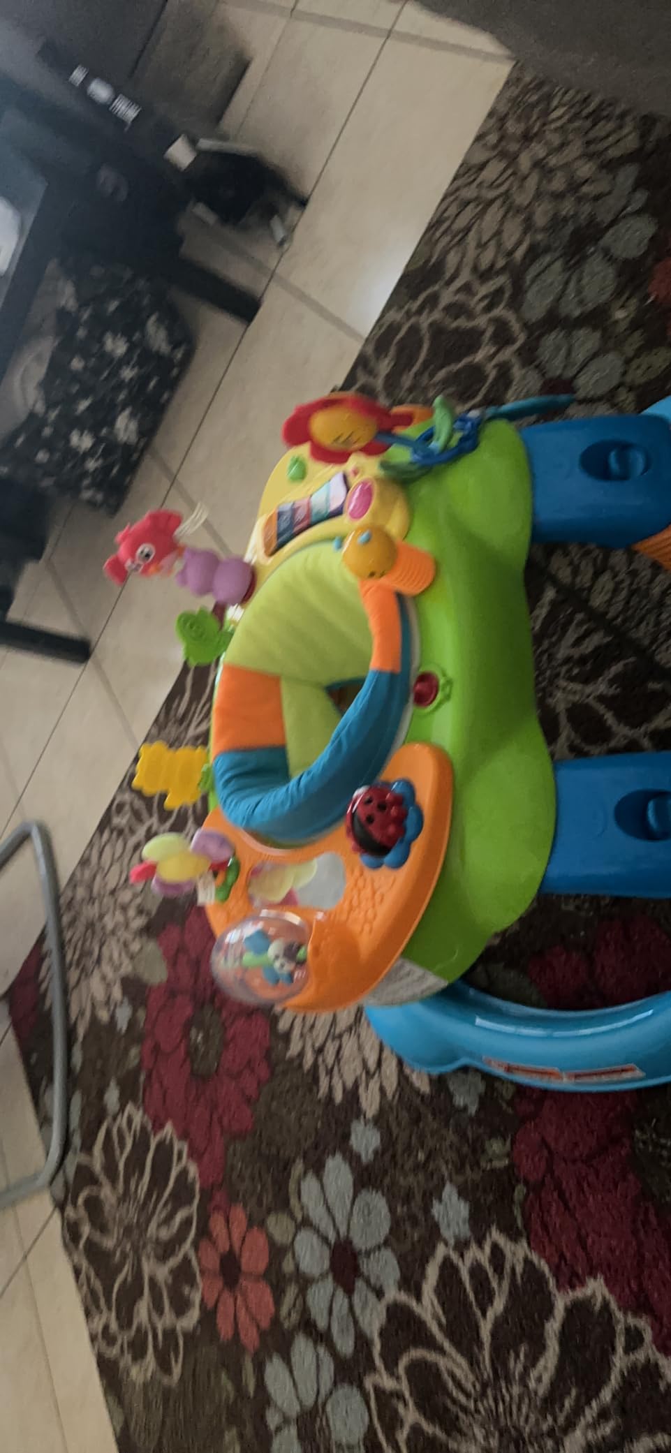 Delta Children Lil Play Station 4-in-1 Activity Walker - Rocker, Activity Center, Bouncer, Walker - Adjustable Seat Height - Sadie the Ladybug customer photo 2