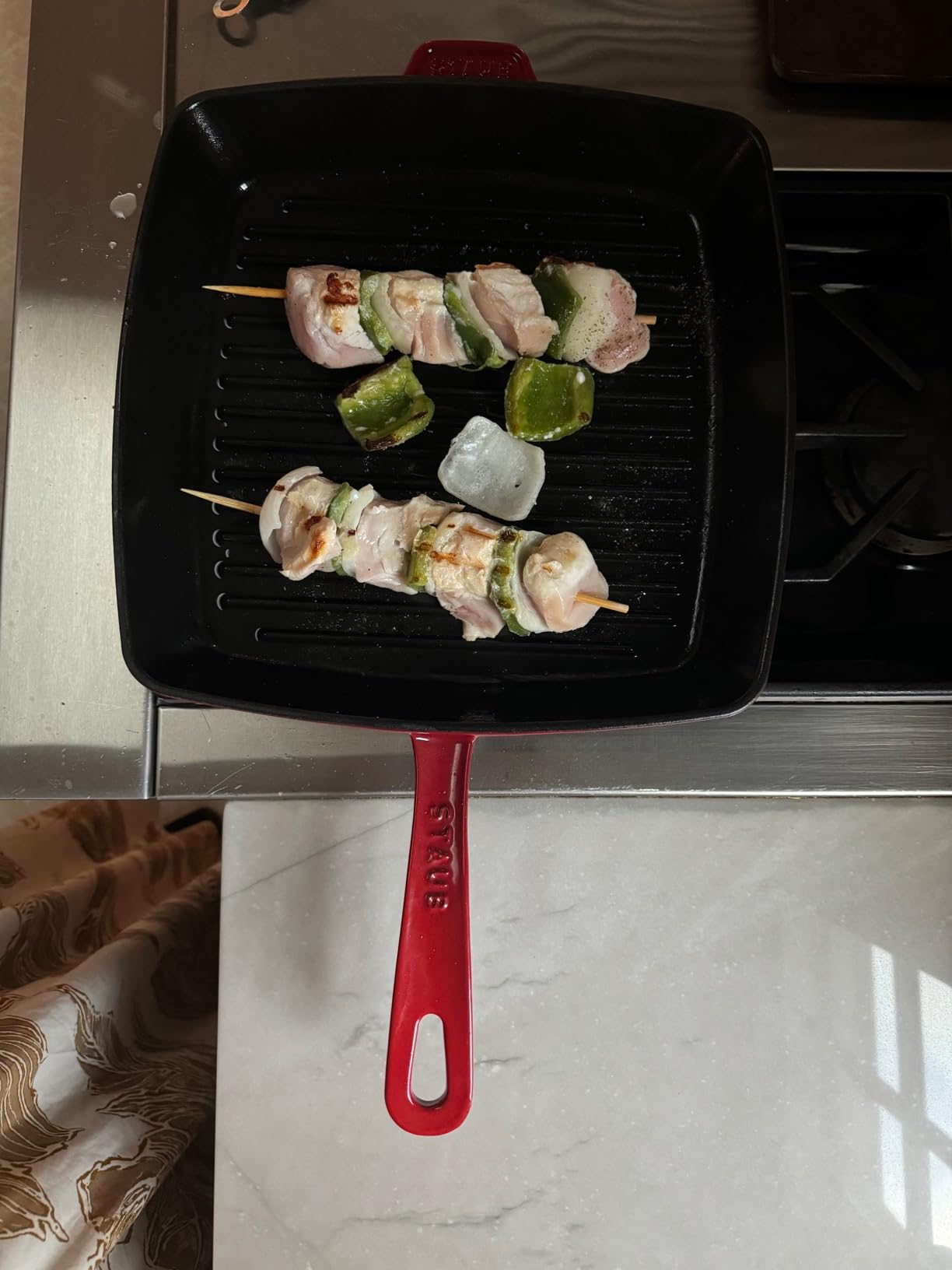 Staub Cast Iron 12-inch Square Grill Pan - Matte Black, Made in France customer photo 1