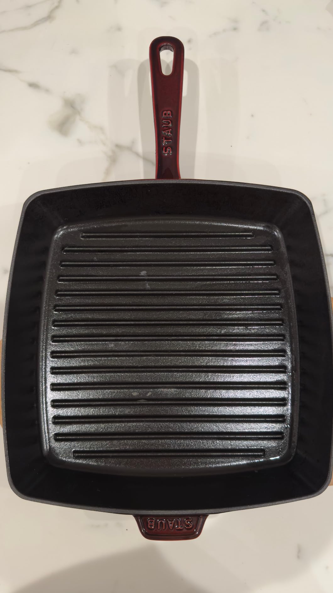 Staub Cast Iron 12-inch Square Grill Pan - Matte Black, Made in France customer photo 2