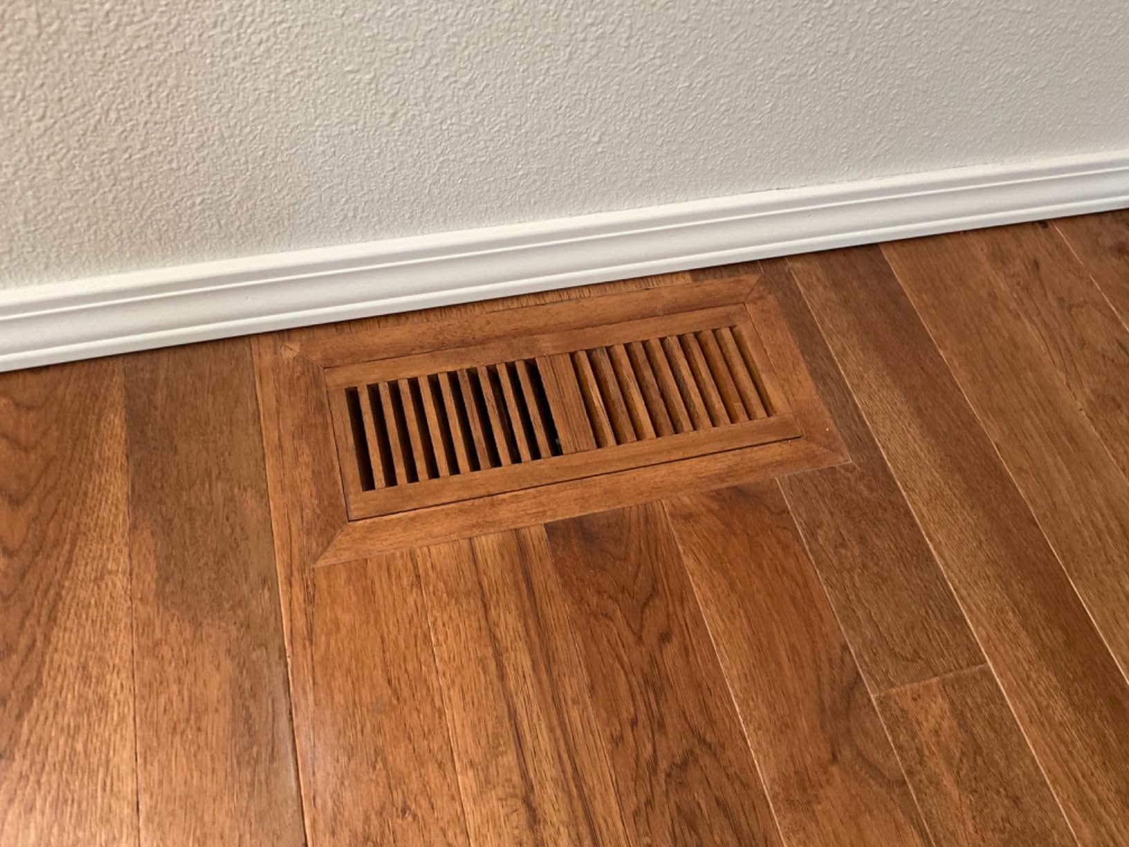 Homewell Hickory Floor Register, Flush Mount Vent, 4x12 Inch, Unfinished customer photo 2