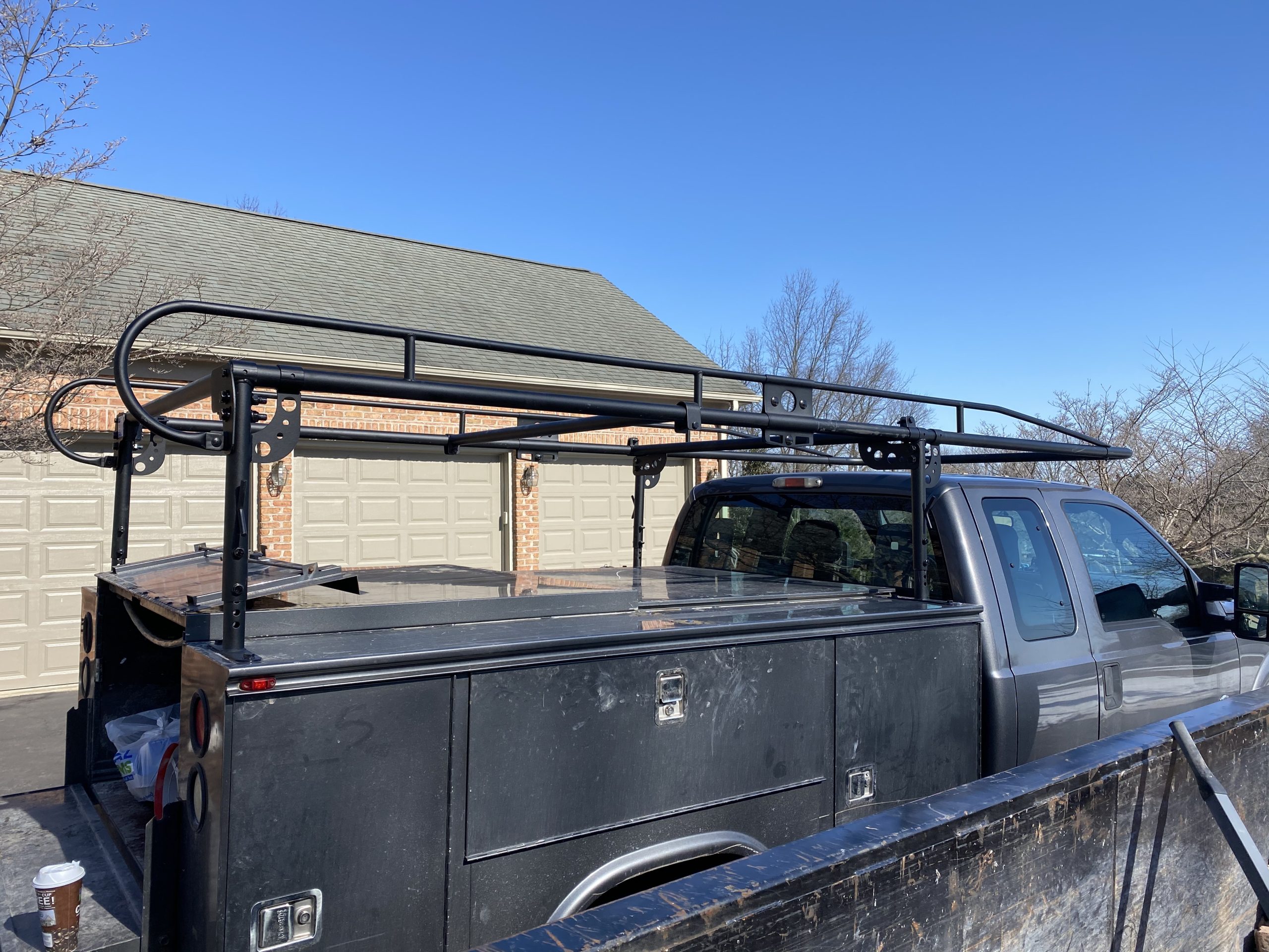 Buyers Products 1501250 Steel Service Body Ladder Rack, 13-1/2 ft., 1000lb Limit, Black Powder-Coat, Bolt On Mount, Contractor Rack for Service Body Truck customer photo 1
