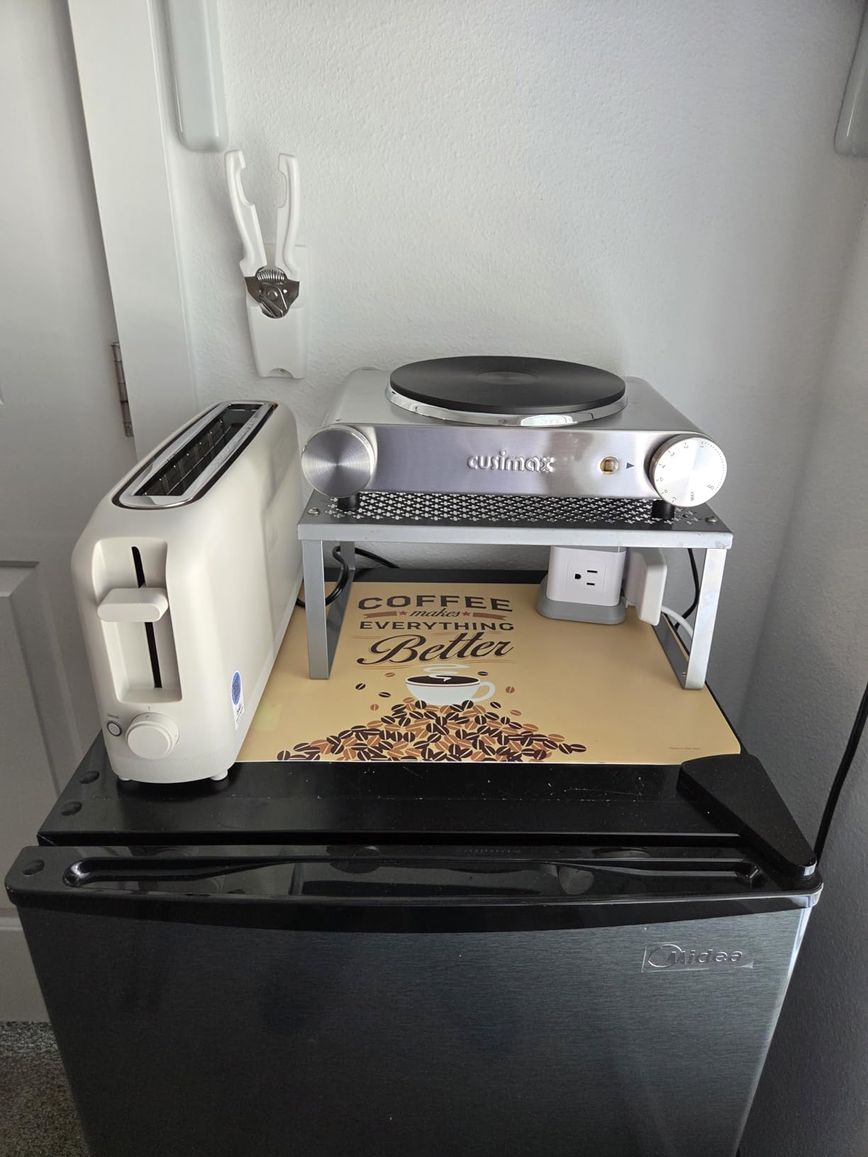 Cusimax Hot Plate for Cooking 1800W Portable Electric Double Burner Countertop Cooktop Cast Iron Stove Heating Plate with 7 Power Levels Adjustable Temp Control, Compatible for All Cookwares customer photo 1
