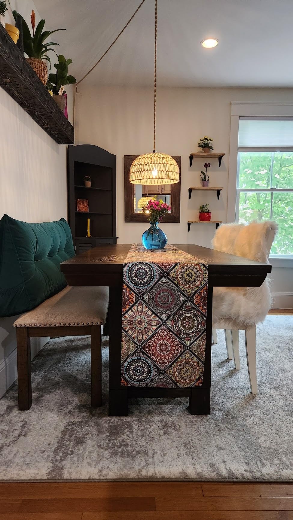 Signature Design by Ashley Moriville Rectangular Dining Extension Table, 2 Extension Leaves, Seats 8, 36