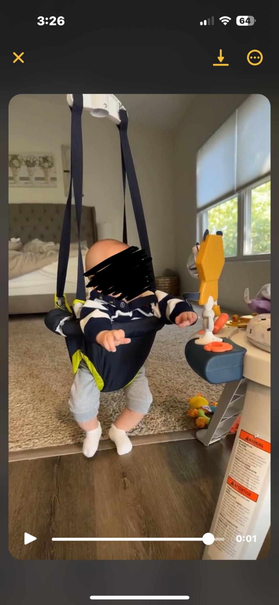 Evenflo Exersaucer Doorway Jumper, Star Power customer photo 2