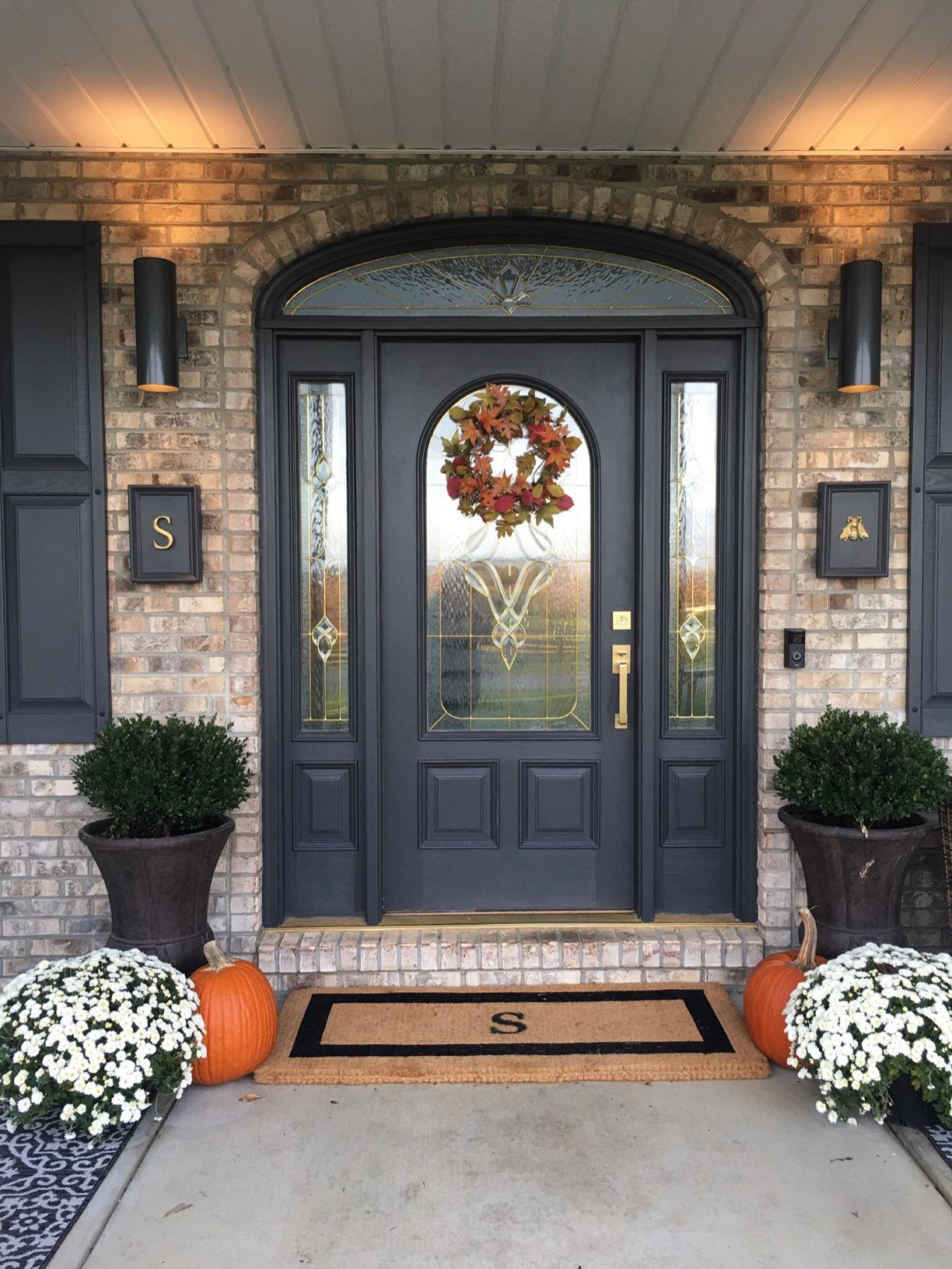 Emtek 4820 Baden Right Handed Single Cylinder Keyed Entry Brass Modern Handleset, Satin Brass Finish customer photo 1