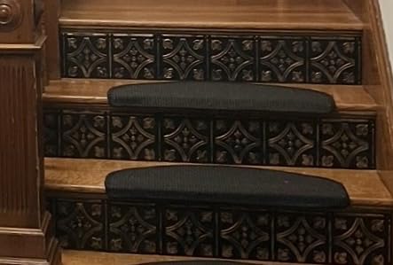 Tin Wall Tiles 24x24 Nail-Up, Stair Risers, Metal Ceiling Tiles, 5 Pack (Black) customer photo 2