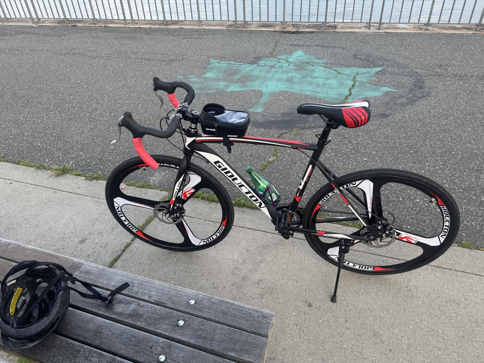EUROBIKE Road Bike, 21 Speed Bicycle with Disc Brake, 700C Wheels Road Bikes for Men or Women, 49cm/54cm Frame customer photo 1
