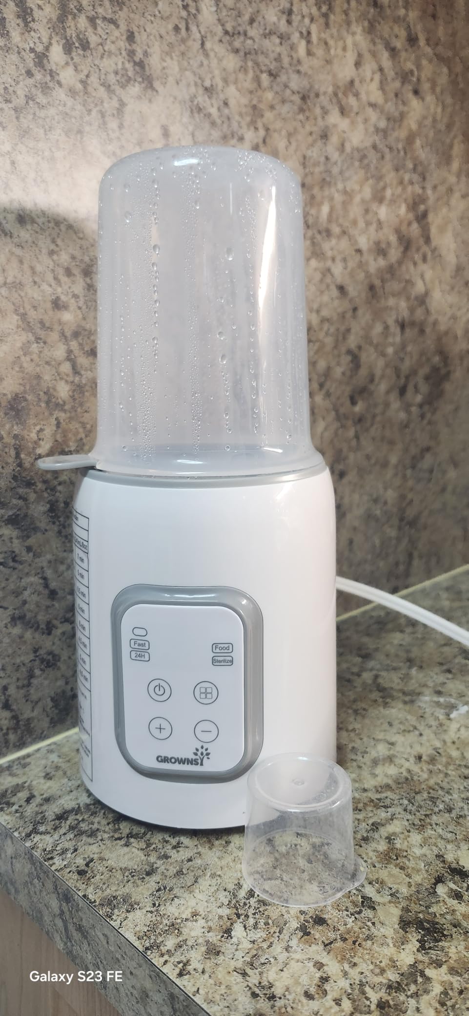 Bottle Warmer, Grownsy 8-in-1 Fast Baby Bottle Warmer with Timer, Safe for Breastmilk Nutrients, Accurate Temperature Control, with Defrost, Sterilizing, Keep Warm, Heats Baby Food & Bottles customer photo 1