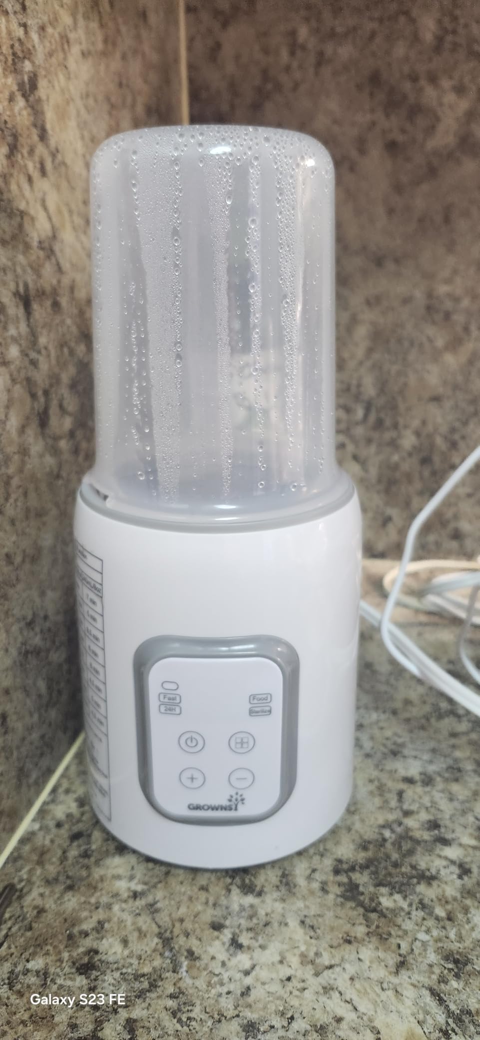 Bottle Warmer, Grownsy 8-in-1 Fast Baby Bottle Warmer with Timer, Safe for Breastmilk Nutrients, Accurate Temperature Control, with Defrost, Sterilizing, Keep Warm, Heats Baby Food & Bottles customer photo 2