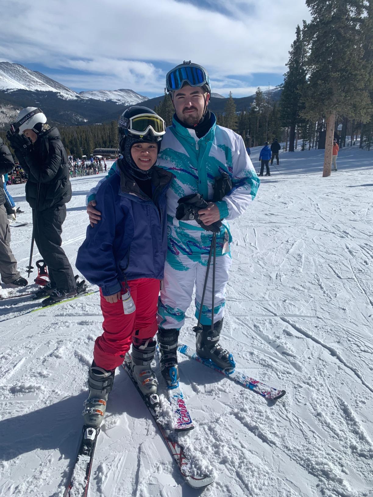 5th Element 99cm Ski Blades, Ski Boards, Snowblades | Adjustable Non-Release Bindings - Twin Tip Freestyle Mini Skis Short Skis - for Tricks, All Mountain customer photo 2