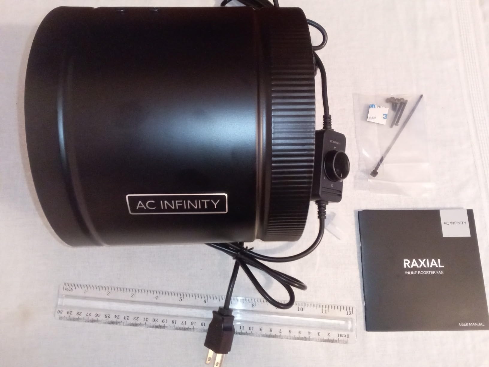 AC Infinity RAXIAL S4, Inline Booster Duct Fan 4