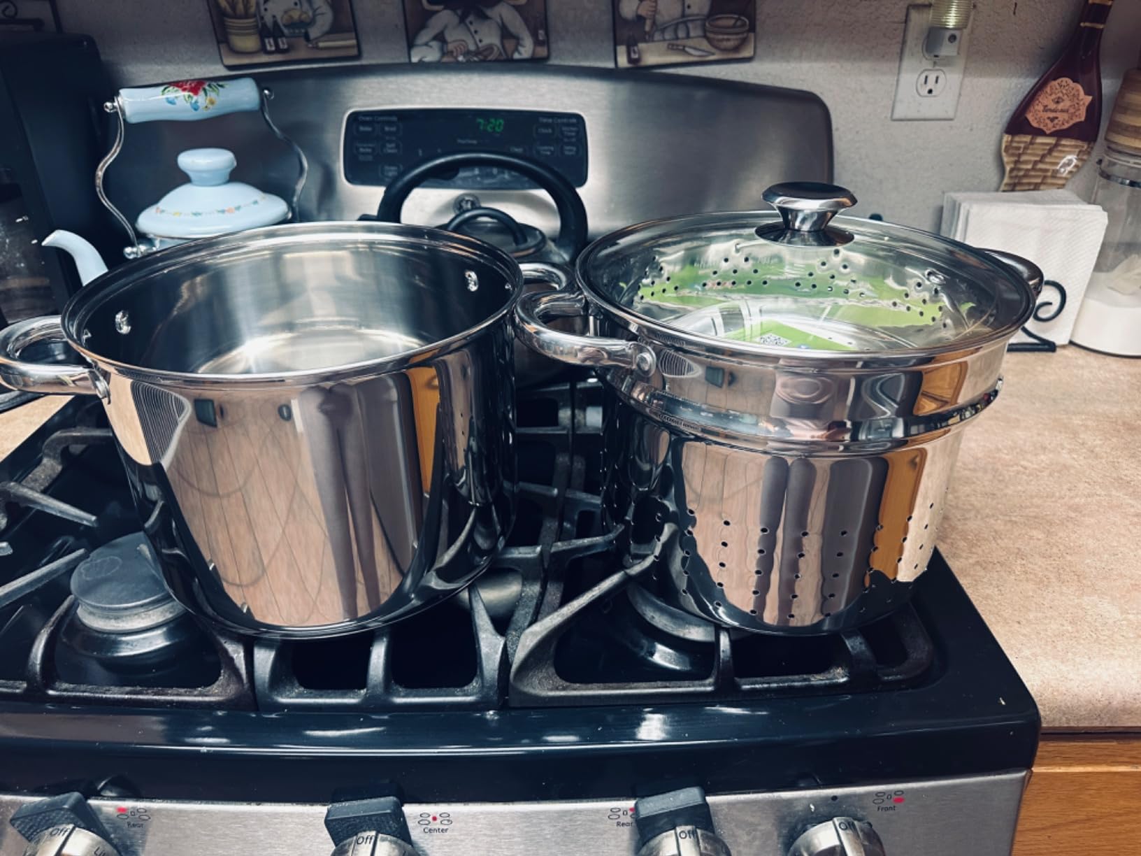 Cook N Home 12 Quart Stainless Steel Pasta Pot with Strainer Insert 3-in-1 | Steamer Basket, Pasta Strainer, Stockpot with Lid customer photo 2
