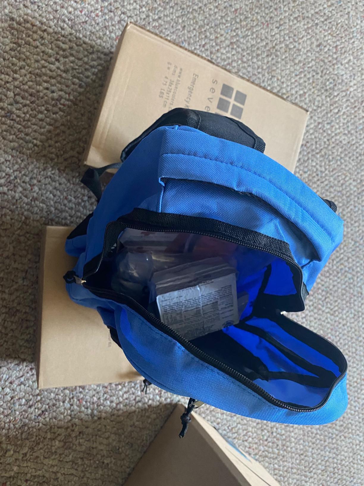 Blue Coolers Blue Seventy-Two | 72 Hour Emergency Backpack Survival Kits for 1 Person | Survival Kit for Wildfires, Earthquakes, Tornado, Hurricane, and Other Emergencies customer photo 1