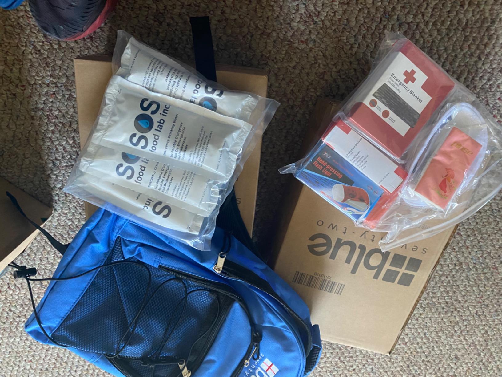 Blue Coolers Blue Seventy-Two | 72 Hour Emergency Backpack Survival Kits for 1 Person | Survival Kit for Wildfires, Earthquakes, Tornado, Hurricane, and Other Emergencies customer photo 2