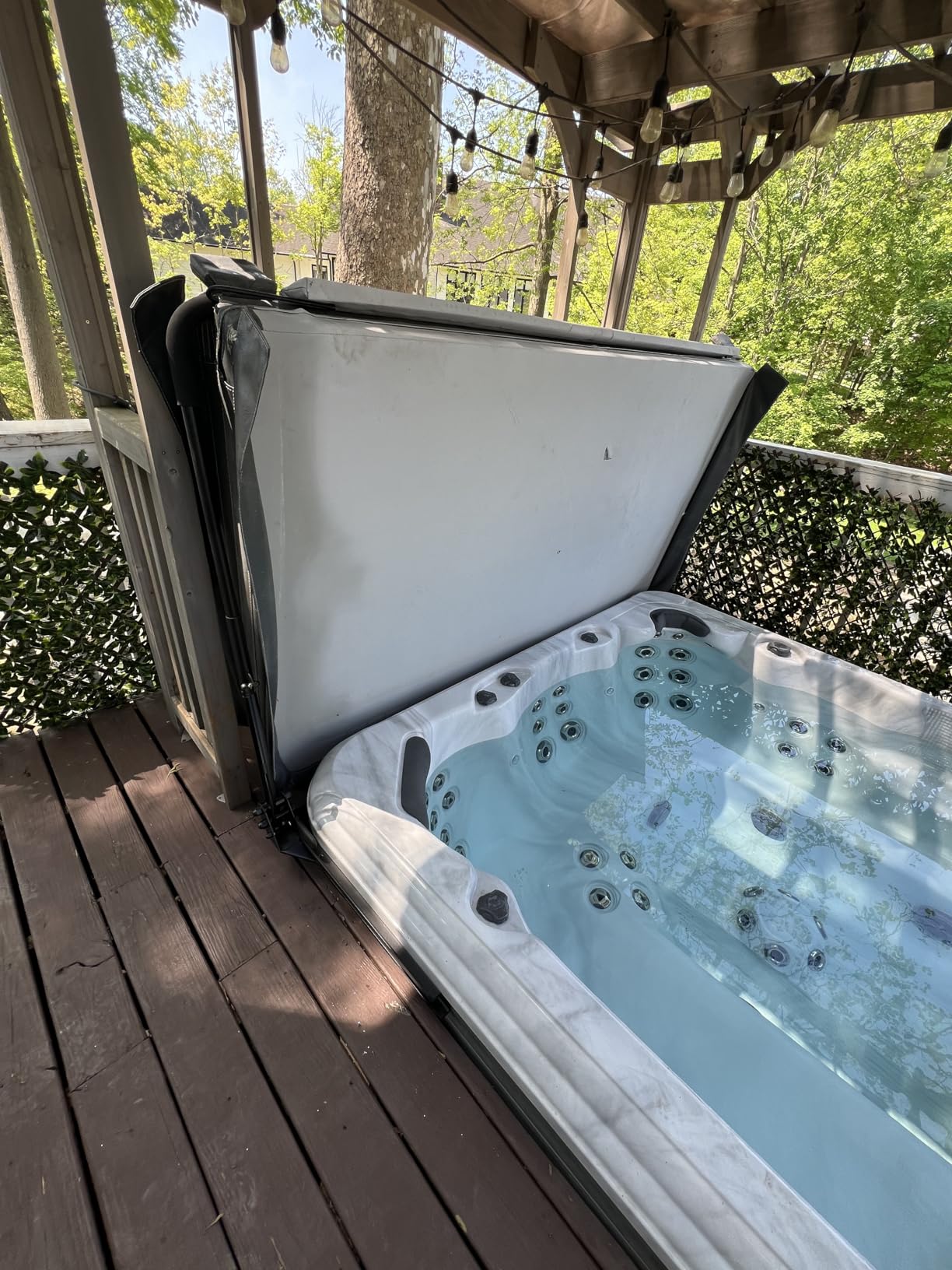 Puri Tech Elevate Top Mount Hydraulic Spa & Hot Tub Cover Lift Removal System customer photo 2