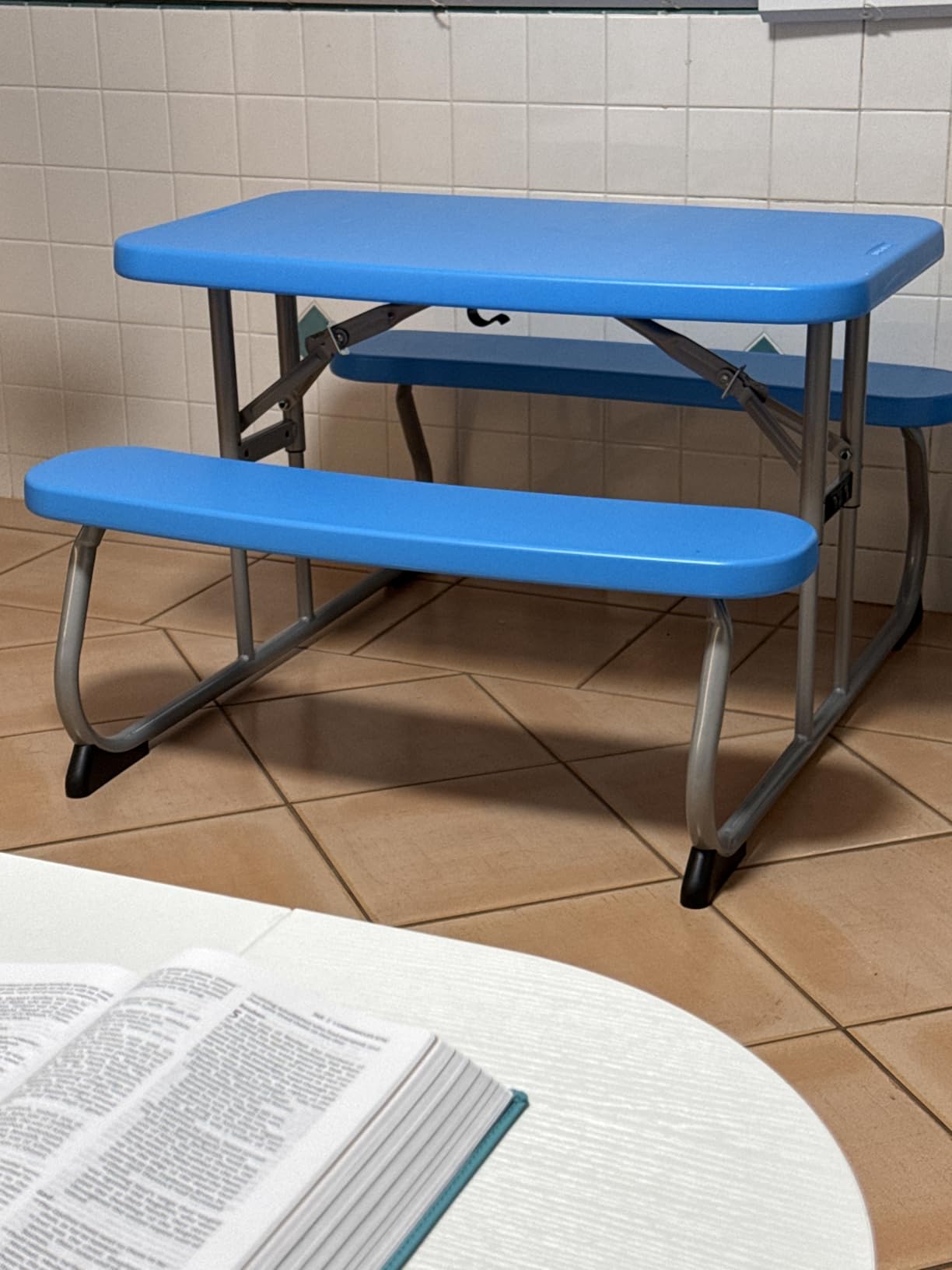 LIFETIME Kids Picnic Table, 35 Inch, Blue customer photo 1