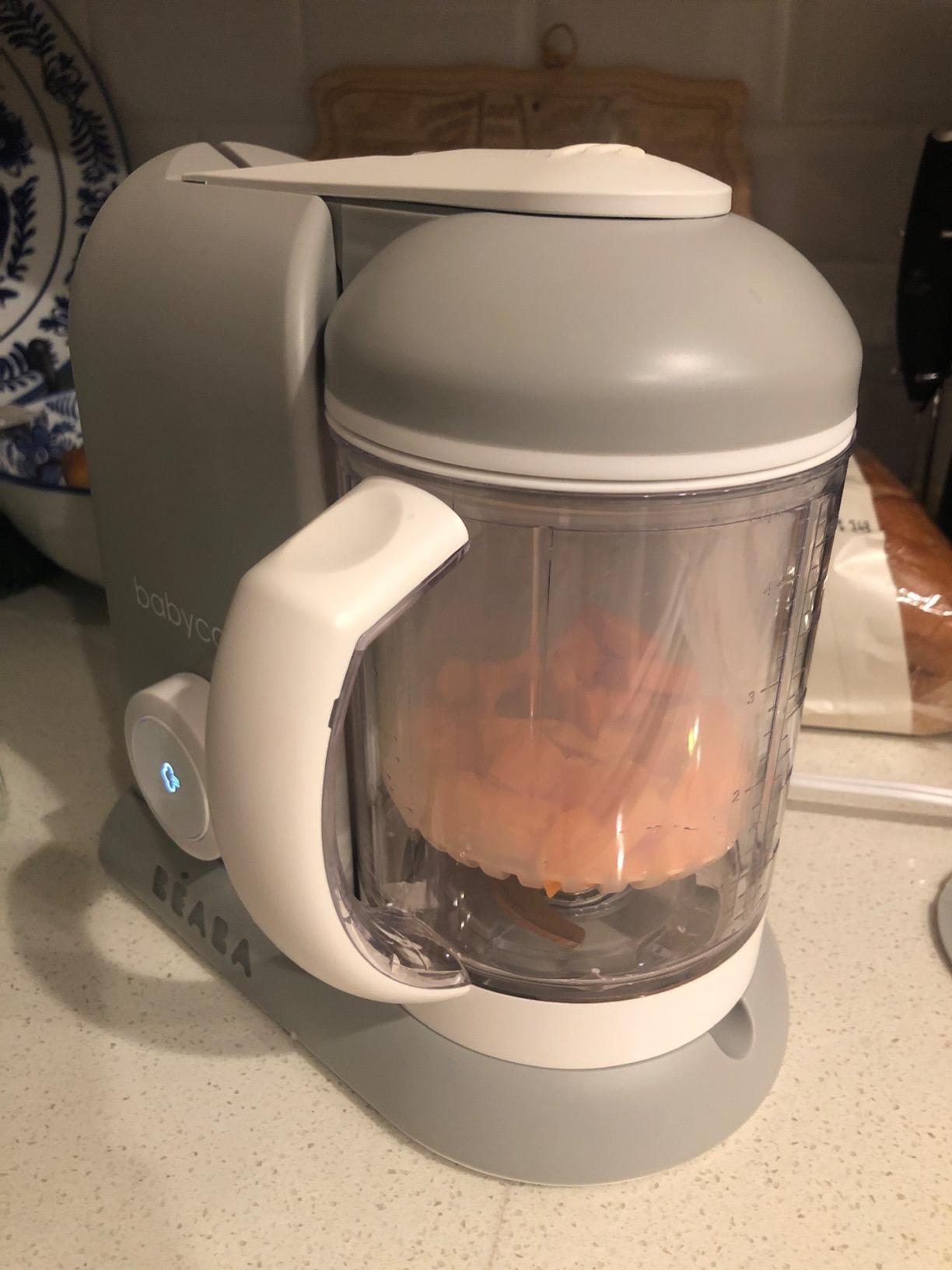 BEABA Babycook Solo 4 in 1 Baby Food Maker, Puree Steamer and Blender for Purees, Grinder with Auto Steam Cooking, Large Capacity 4.5 Cups 27 Servings in 20 Mins, Charcoal customer photo 2