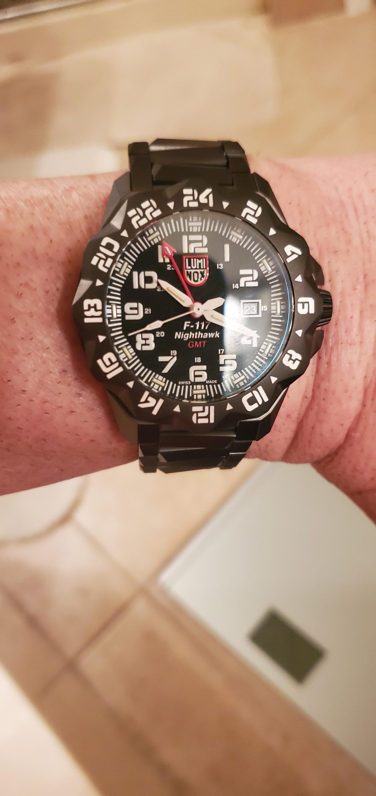 Luminox F-117 Nighthawk - Mens Watch 44mm - Pilot Watch Date Function Second Time Zone - 200m Water Resistant - Sapphire Glass - Made in Switzerland customer photo 1