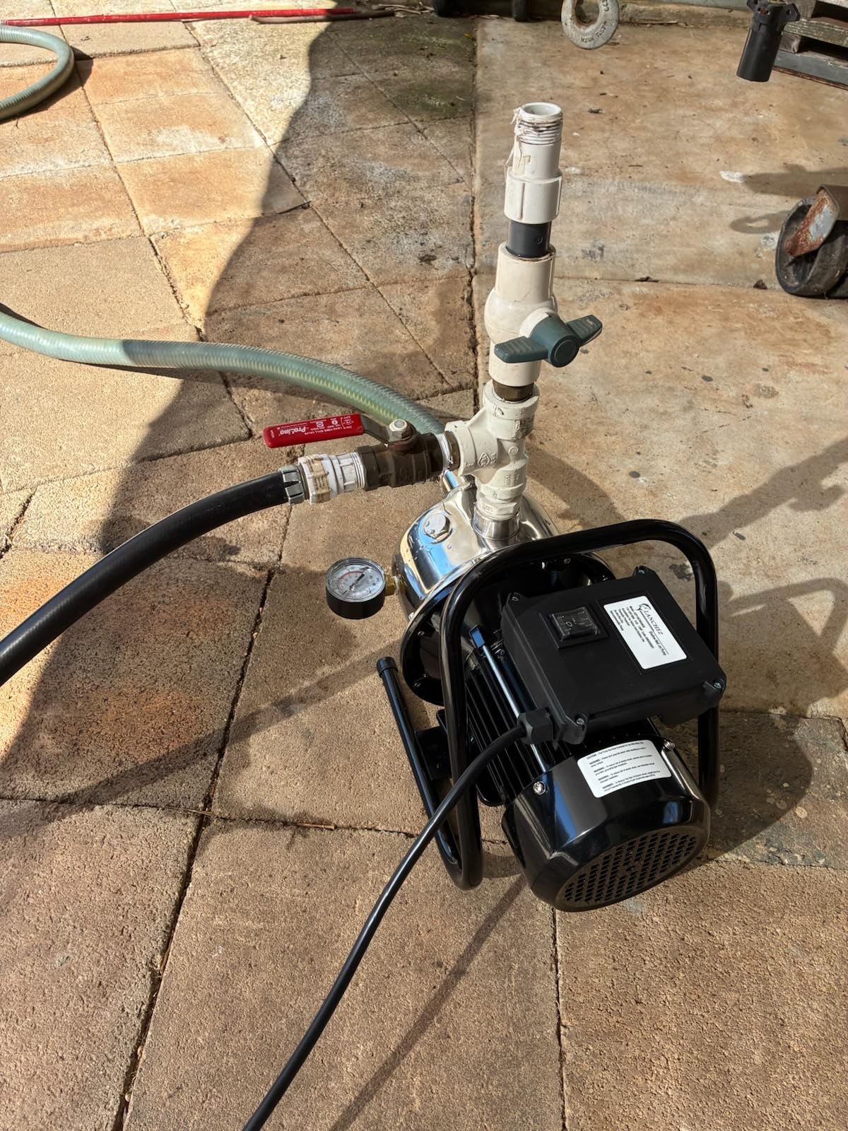 LANCHEZ 1.6 HP Shallow Well Pump, 1500 GPH Stainless Steel Water Transfer Pump, 115V Garden Irrigation Pump, Water Booster Jet Pump for Home Garden Lawn Farm customer photo 1