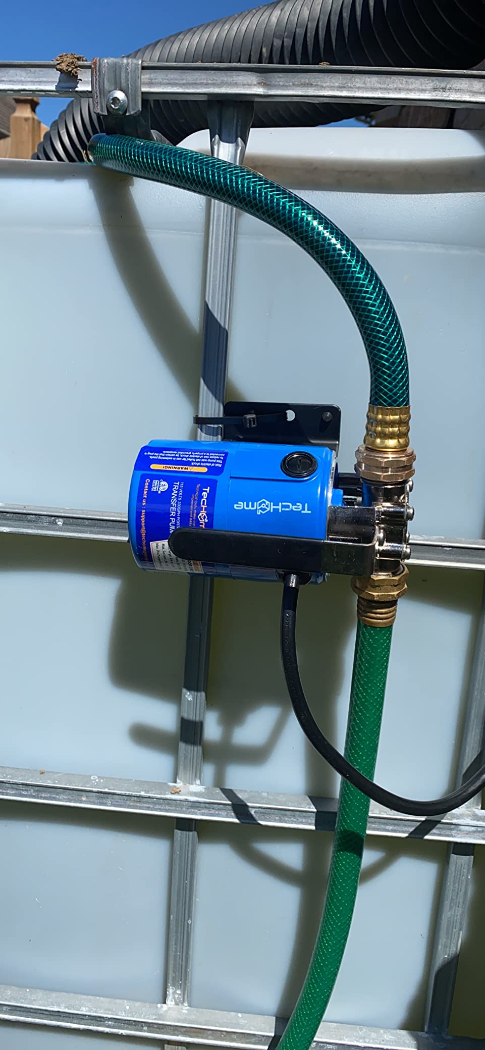 TecHome Water Pump Water Transfer Pump, 115V Electric Garden Hose Pump. | 1/10HP 330GPH, with Suction Hose Kit. customer photo 2