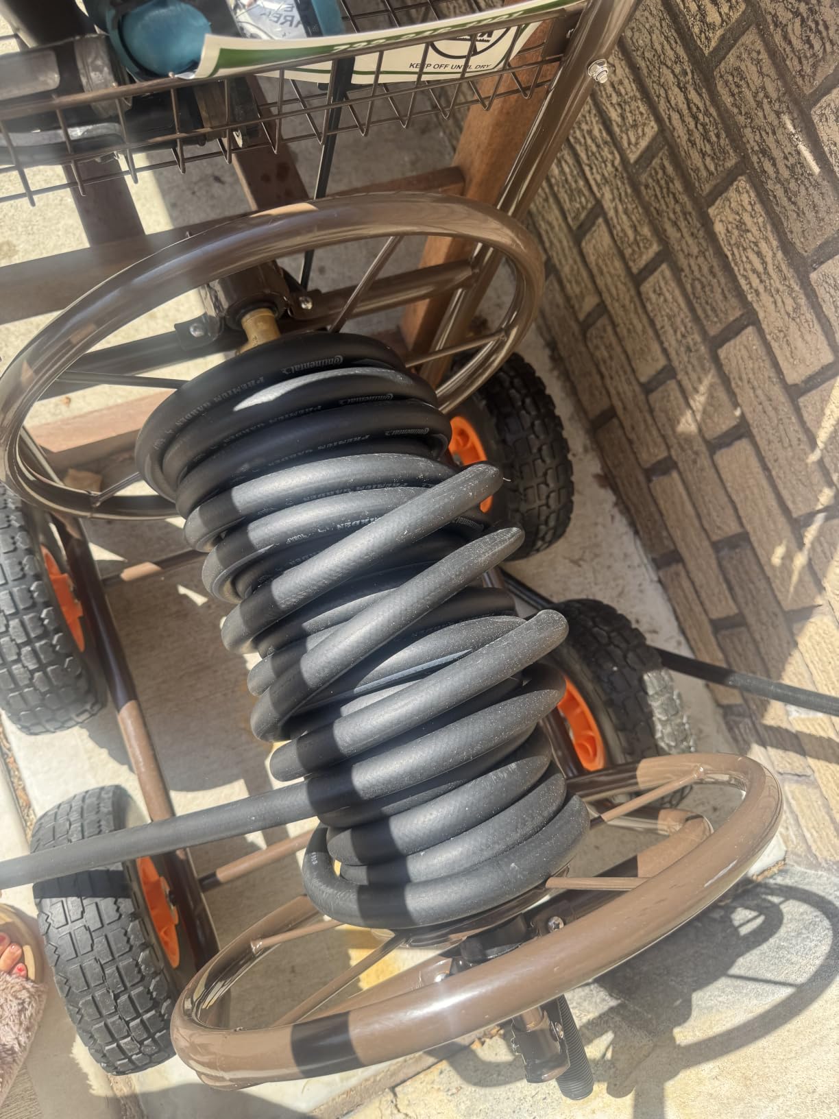Continental Premium Garden Black Heavy Duty Cold Water Garden Hose, 5/8in Inside Diameter x 100ft Length customer photo 1