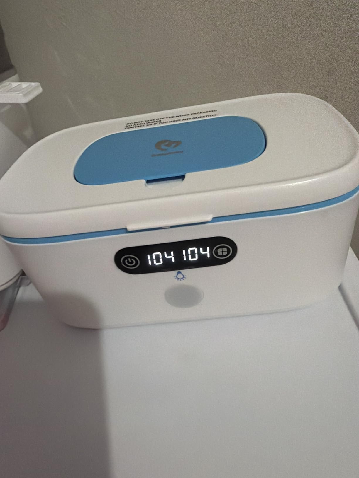 Bellababy Wipe Wamer for Vehicle and Home Use, Baby Wet Wipes Dispenser and Diaper Wipe Warmer with Night Light, Temperature Display, No Need Water and Sponge, ℉ and ℃ Convertible customer photo 1