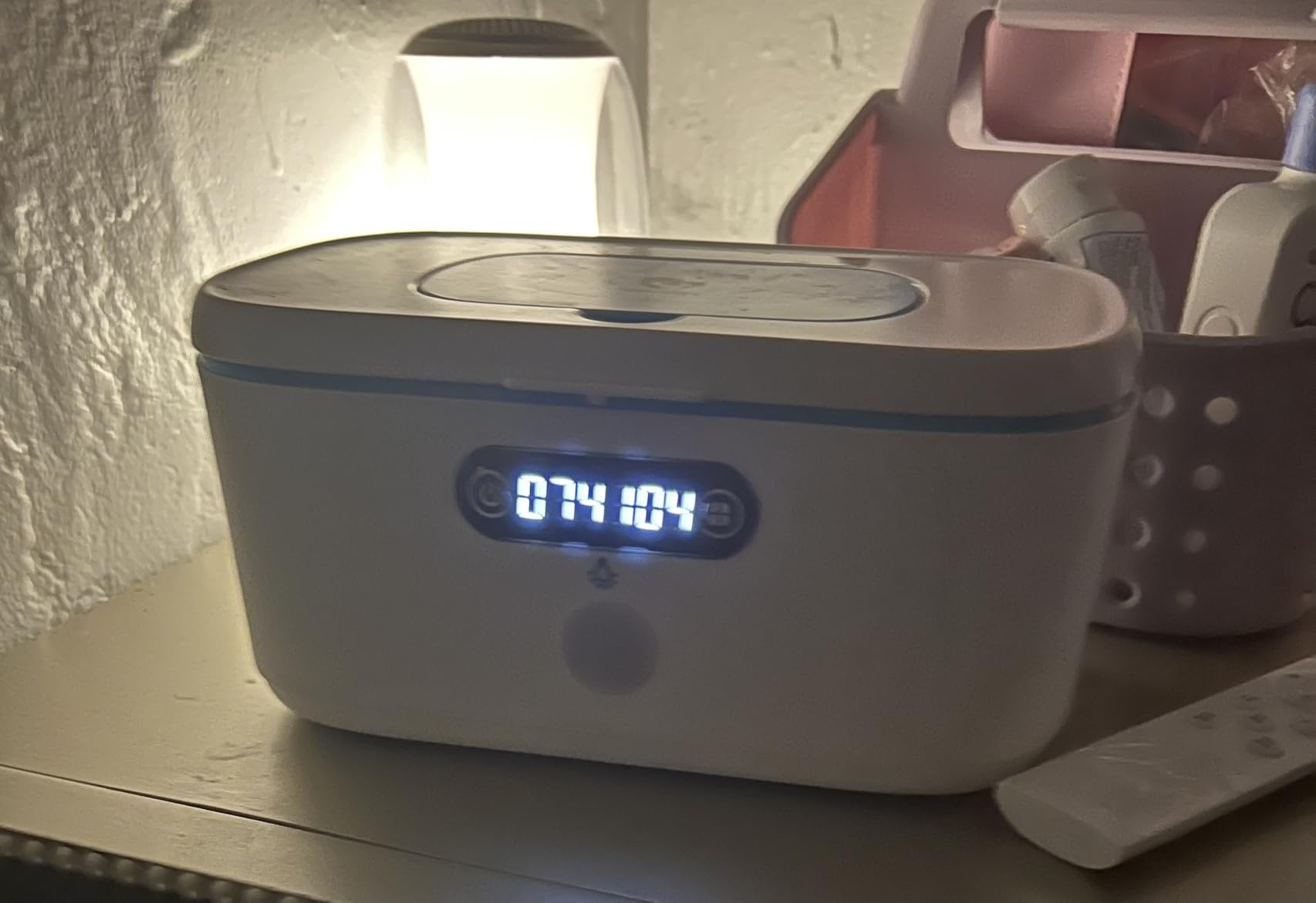 Bellababy Wipe Wamer for Vehicle and Home Use, Baby Wet Wipes Dispenser and Diaper Wipe Warmer with Night Light, Temperature Display, No Need Water and Sponge, ℉ and ℃ Convertible customer photo 2