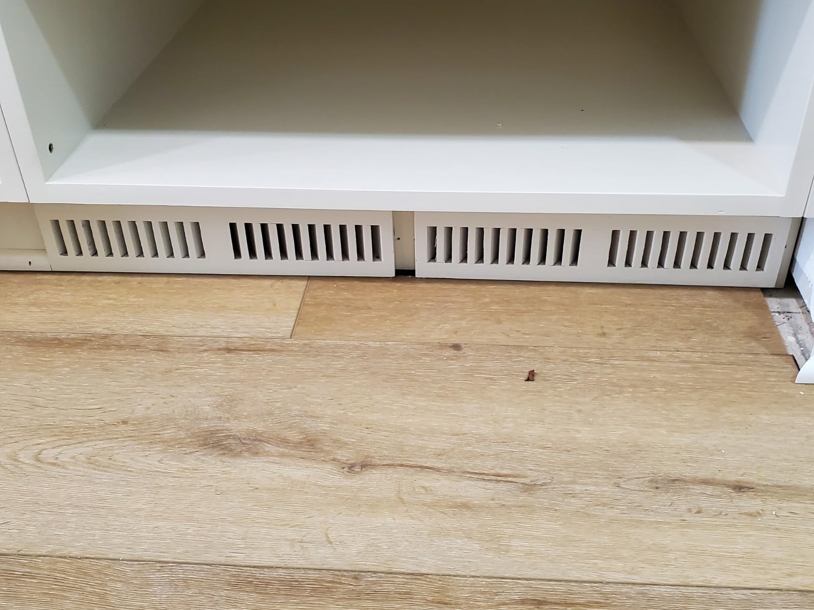 Red Oak Flush Mount Floor Register, 4X12 Inch, with Damper, Unfinished customer photo 1