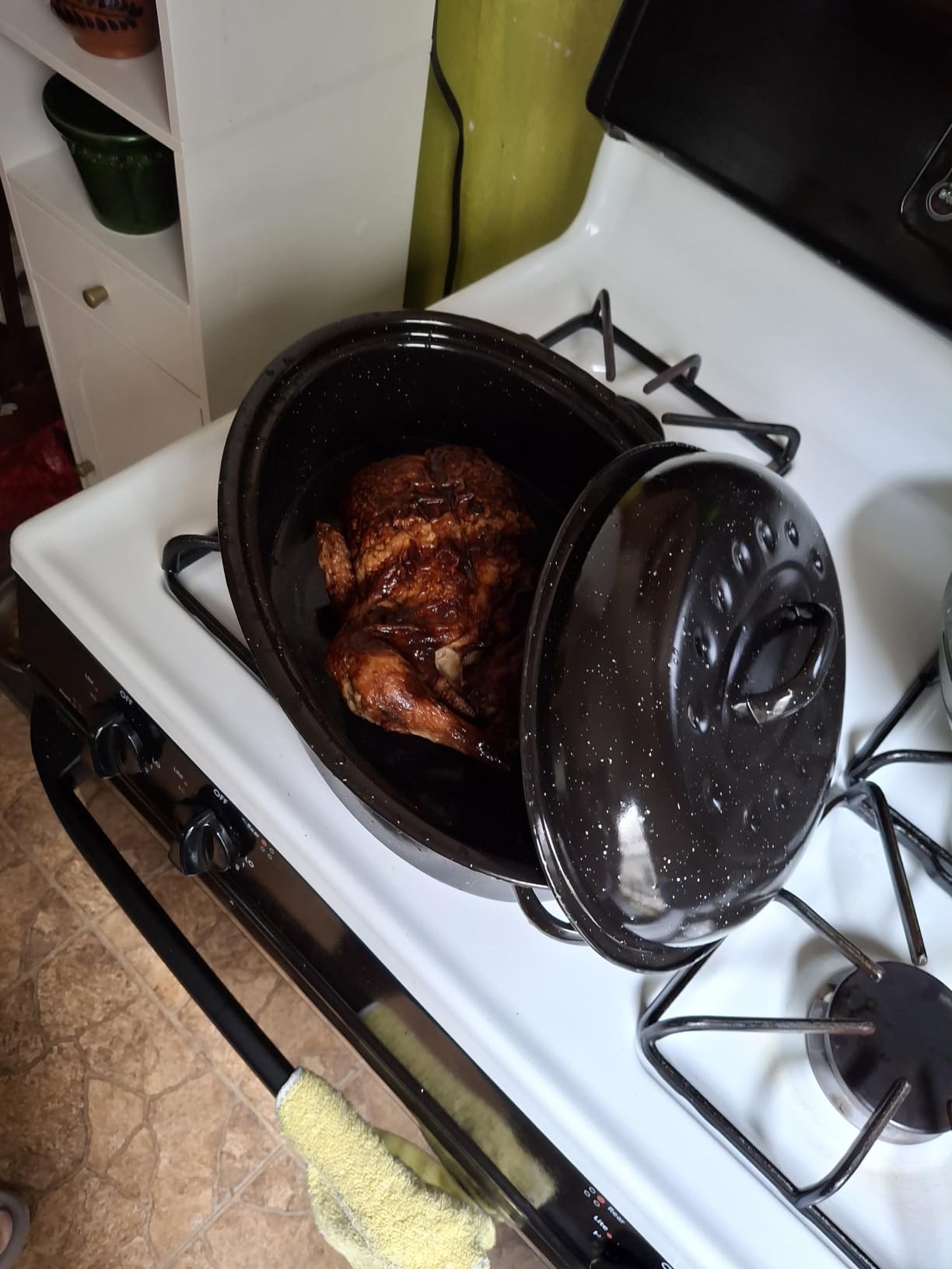 Roasting Pan With Lid, Turkey Roaster Pan, 13