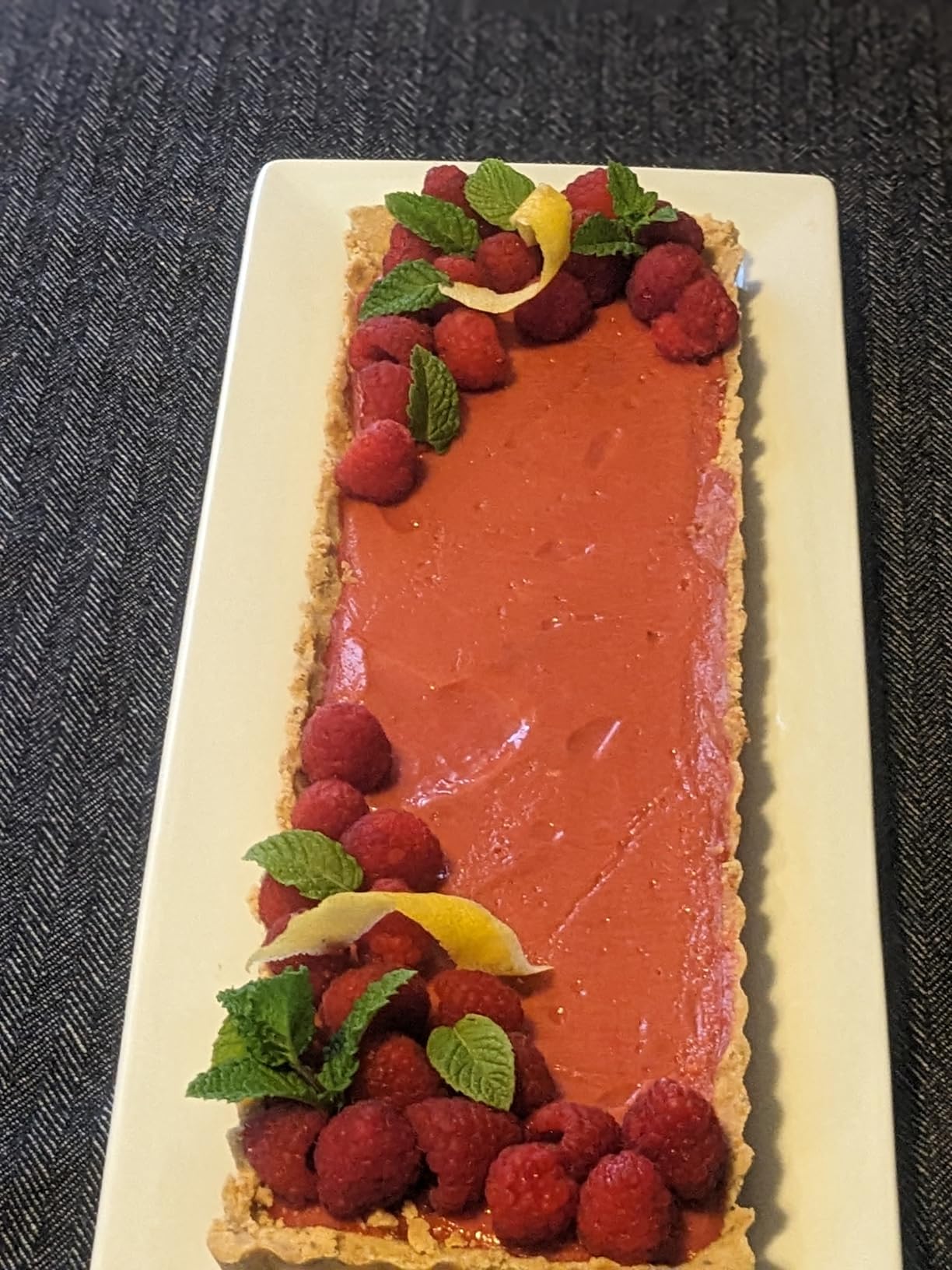 Rectangular Tart Pan 14 Inch Nonstick Quiche Pie Pan with Removable Bottom for Pies, Quiche, Cheese Cakes customer photo 1