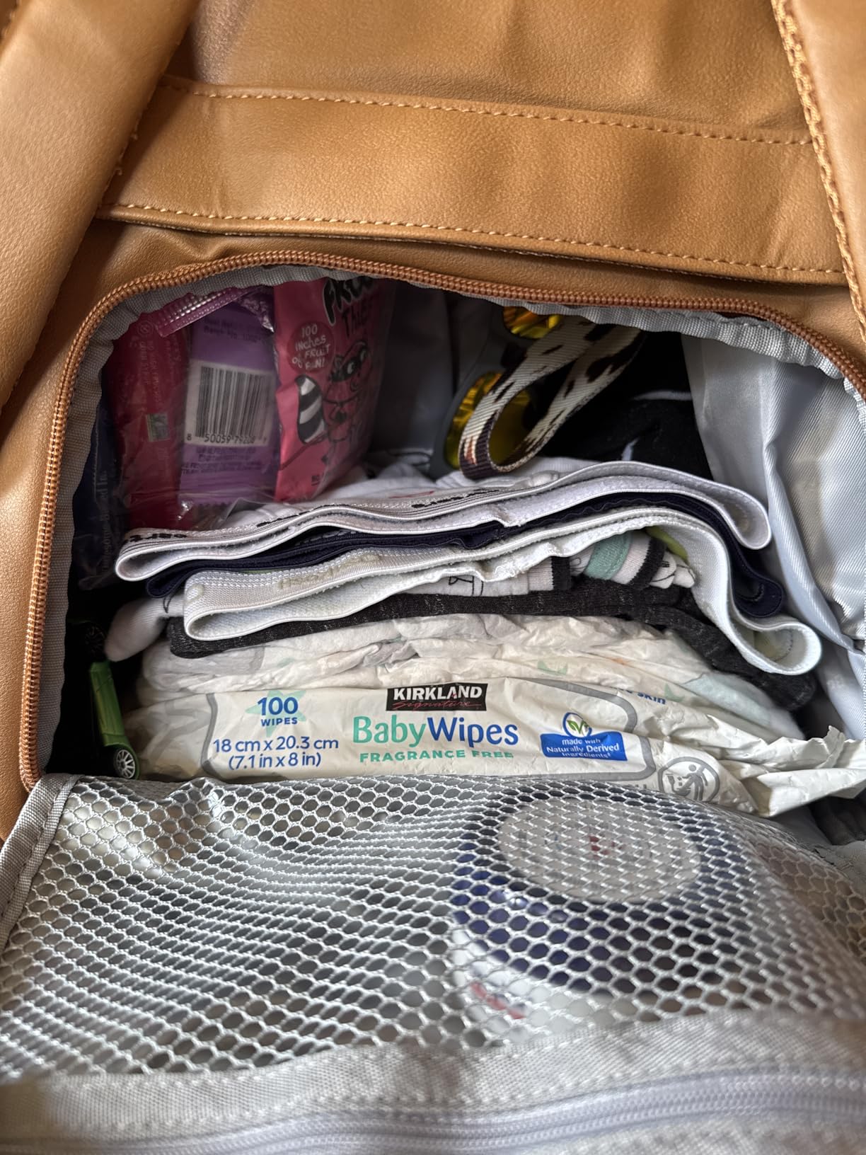 BabbleRoo Diaper Bag Backpack, Multifunction Large Bags with Changing Pad & Stroller Straps Pacifier Case, Unisex Stylish Travel Back Pack Nappy for Moms Dads (Stone Gray Blue) customer photo 2