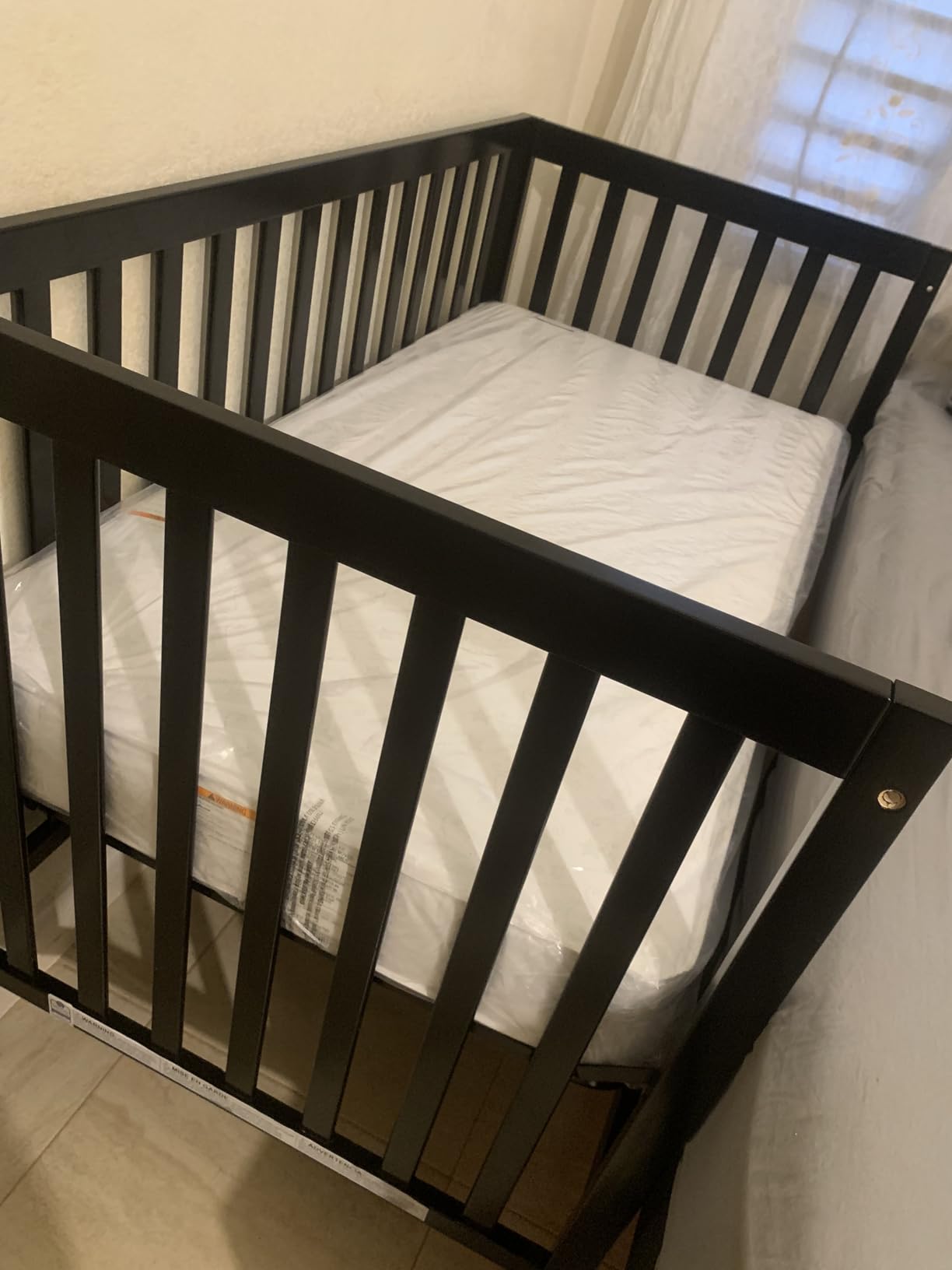 Kolcraft BabyPedic Bubbie Waterproof Crib and Toddler Mattress, Extra-Firm Coil Support, Breathable Comfort, Non-Toxic, GREENGUARD Gold Certified, Made in USA, 52x28, Natural customer photo 1
