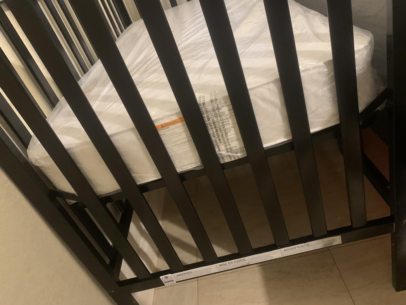 Kolcraft BabyPedic Bubbie Waterproof Crib and Toddler Mattress, Extra-Firm Coil Support, Breathable Comfort, Non-Toxic, GREENGUARD Gold Certified, Made in USA, 52x28, Natural customer photo 2