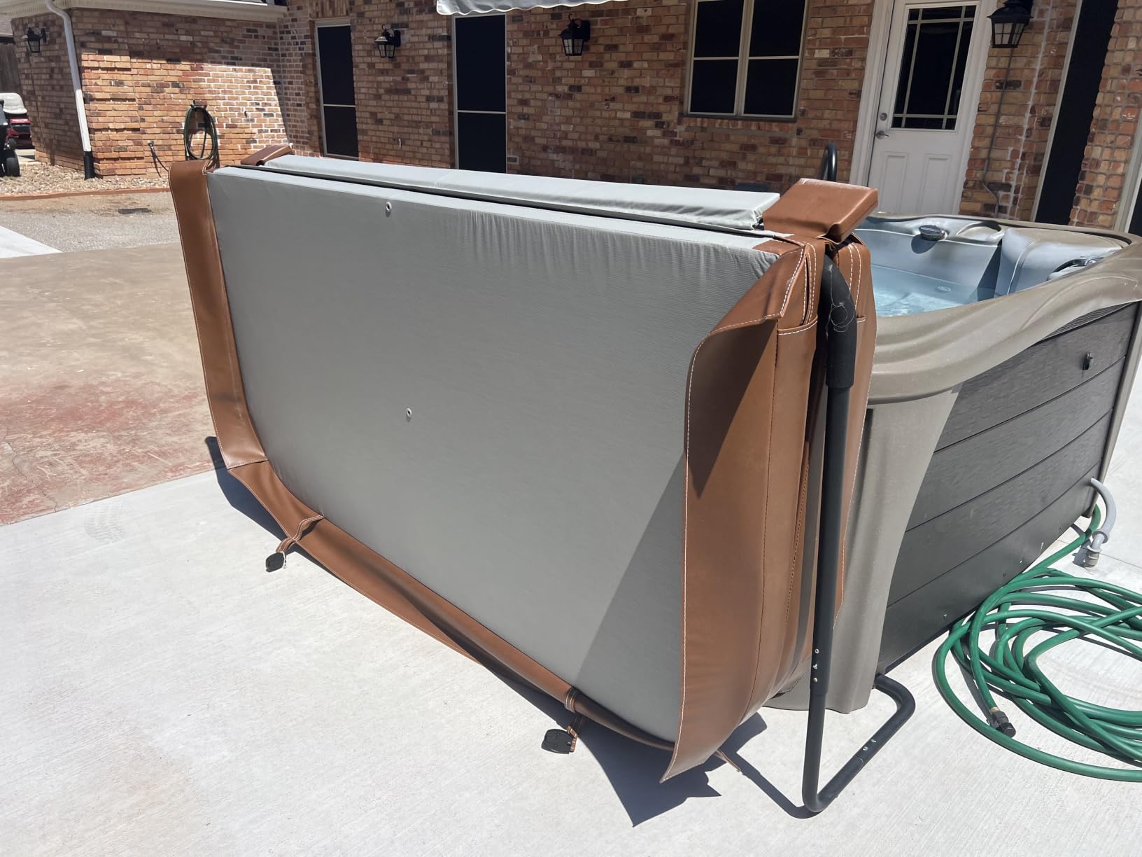 Custom-Made Hot Tub and Spa Cover Replacement | High-Density EPS Foam Insulation | HydroTex 600D or Marine Vinyl | Any Shape and Size up to 96 x 96 in. | 5-Year Warranty customer photo 2