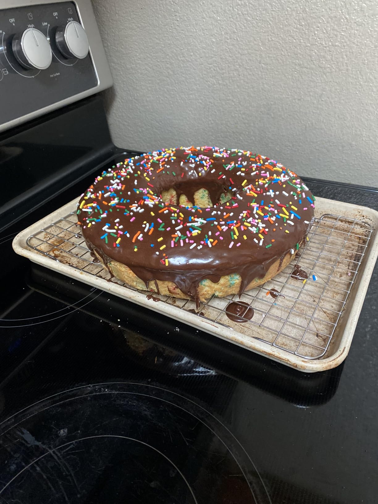 Aluminum Ring Cake Pan (9.5 in) - Ring Mold - Pound Cake Pan - Flan Pan | Tube Pan with Center Core customer photo 1