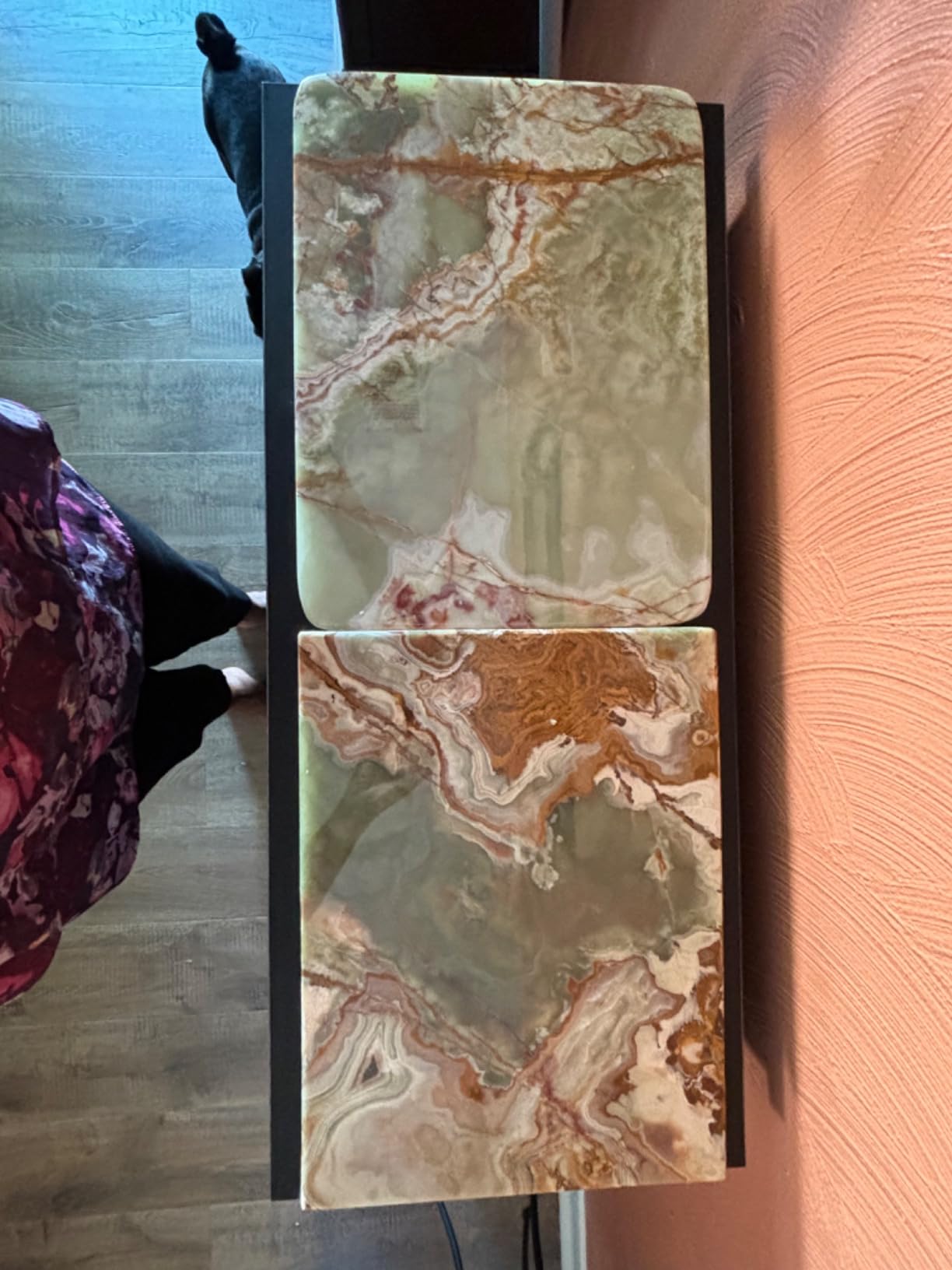 Marble cutting board Best Pastry board and dough rolling Tray for Kitchen & Housewarming Gifts with Handmade Edges & Non-Slip Scratch Proof Pad customer photo 1