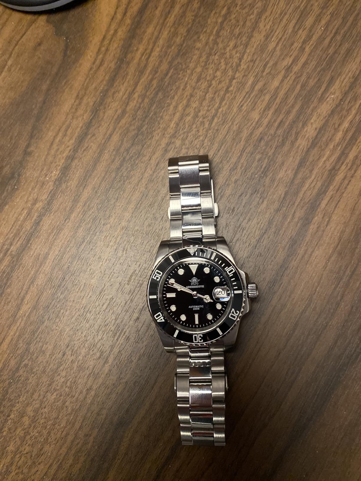 Automatic Watch for Men Waterproof Diver 200M Date Display Analog Steel Band Japan Mechanical Movement Mens Dive Watch customer photo 2