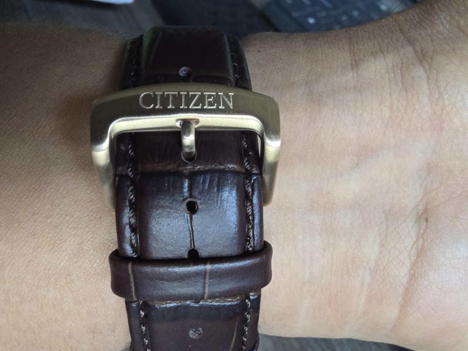 Citizen Men's Classic Eco-Drive Watch with 3-Hand Day and Date customer photo 2