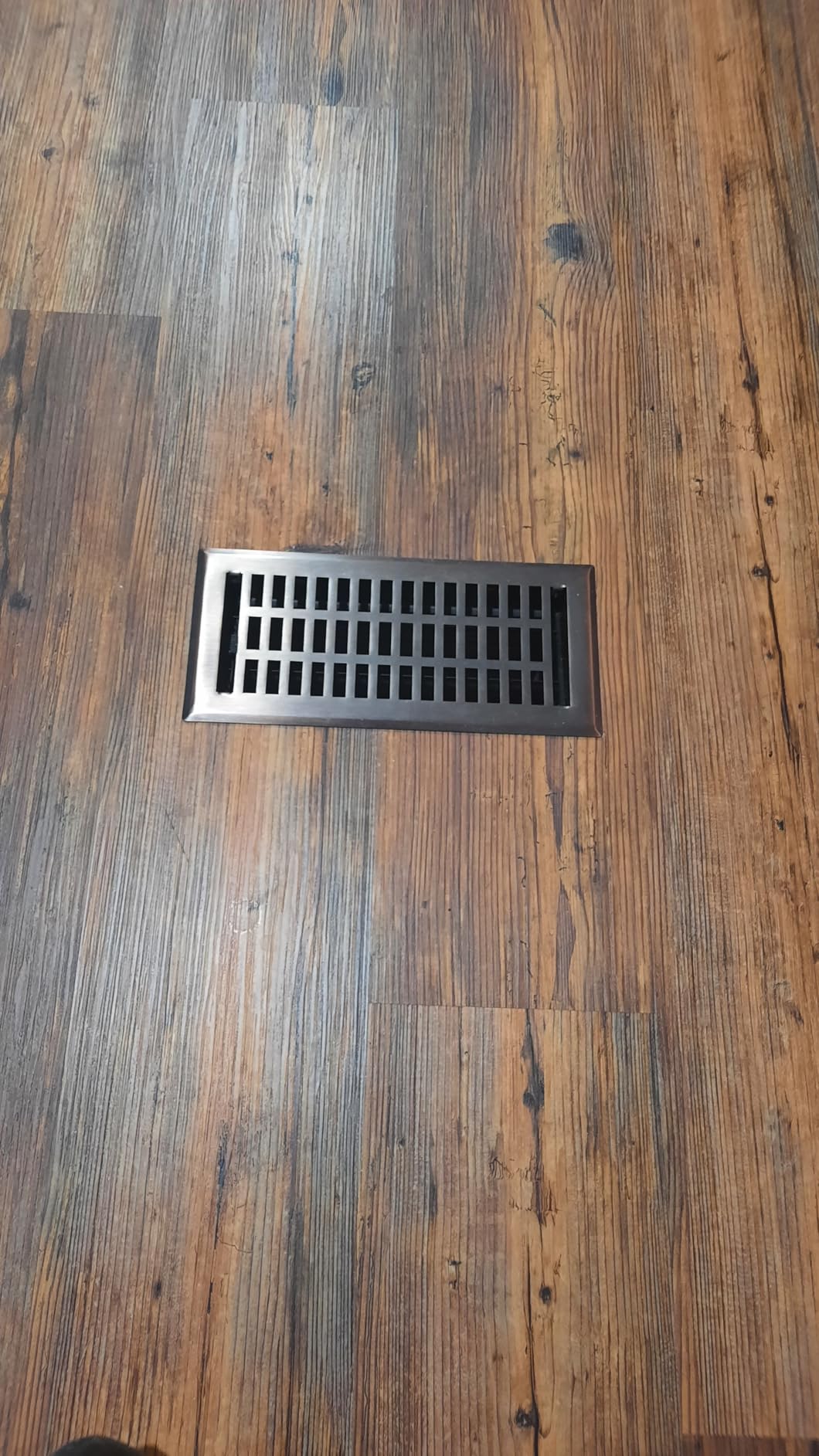 Empire Register Co, Vent Cover - 4x10 inch, Modern Contemporary Design, Oil Rubbed Bronze Finish, Heavy Duty Floor Vent Covers, Metal Damper Attached Vent Covers for Home Floor only customer photo 1