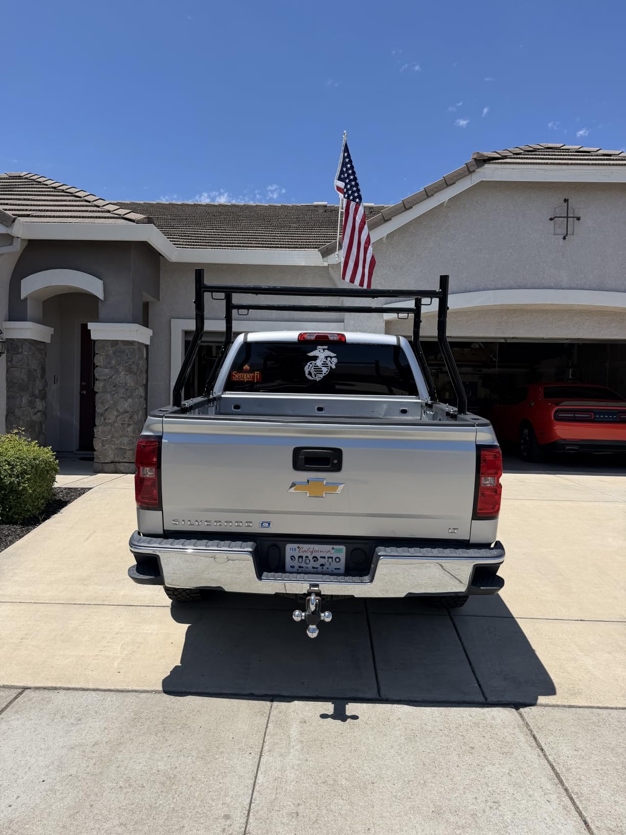 Truck Ladder Rack, 800 lbs Capacity Extendable Ladder Rack for Truck, Universal Adjustable Pickup Truck Bed Ladder Rack, Heavy Duty Steel Construction, No Drilling Required customer photo 1