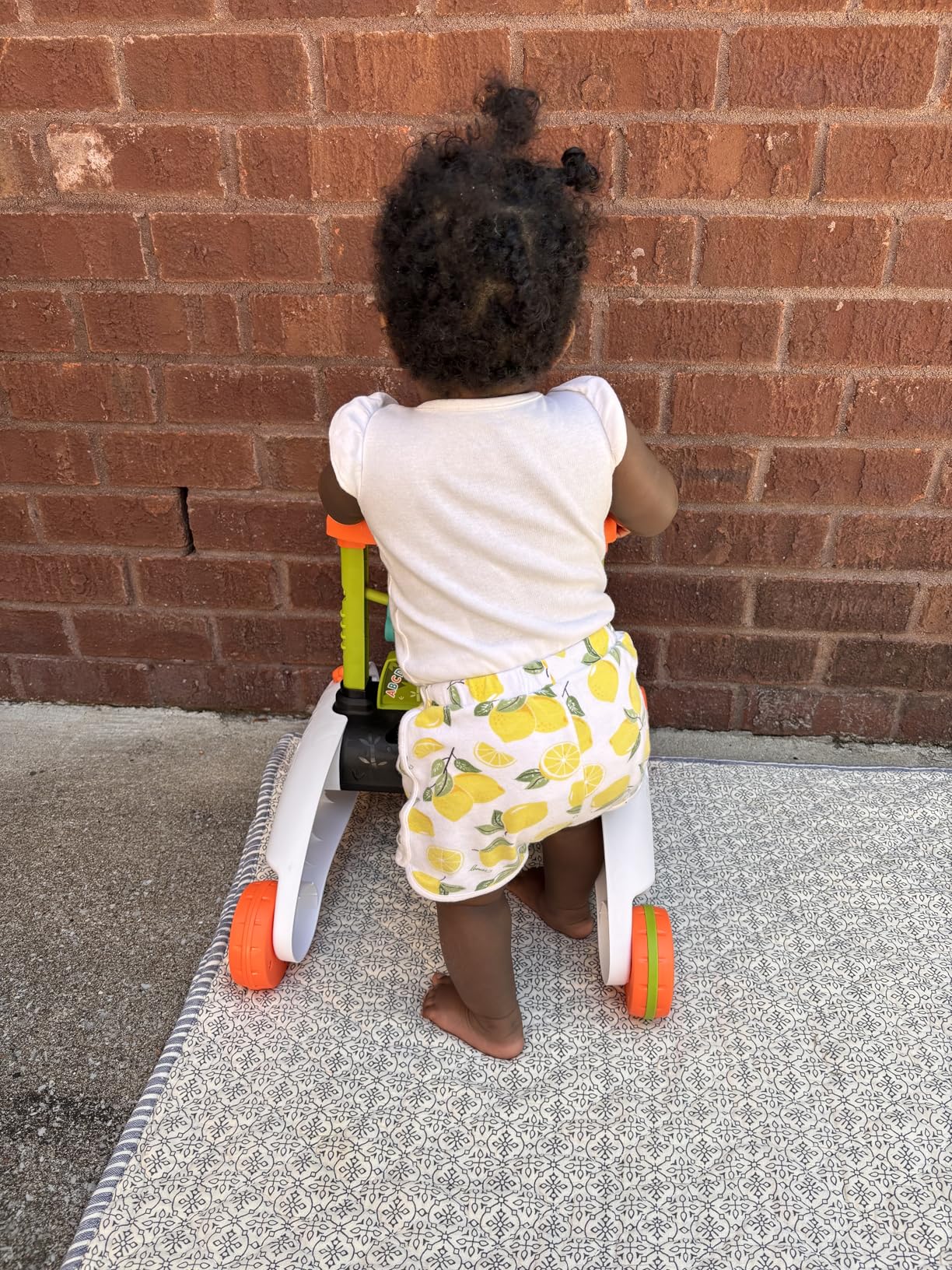 Fisher-Price Baby Push Toy 2-Sided Steady Speed Panda Walker Musical Learning Activity with 3 Blocks for Infants Ages 6+ Months (Amazon Exclusive) customer photo 2