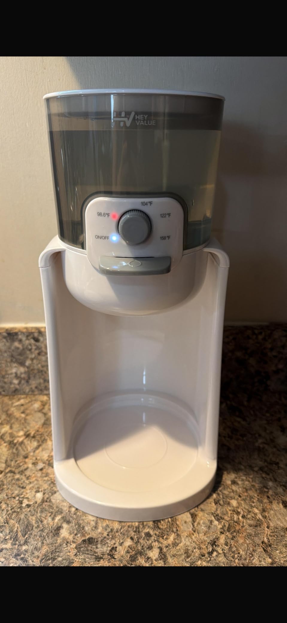 Water Warmer, HEYVALUE Baby Bottle Warmer, Formula Maker with Night Light, 4 Temperature Control & 72H Keep Warm, Detachable Tank, Instantly Dispenses Warm Water, Feed Baby More Easier and Healthier customer photo 1