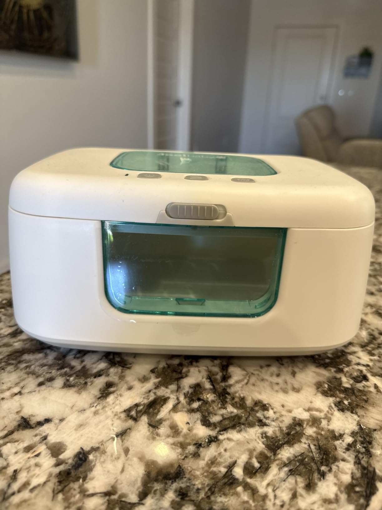 Jool Baby TinyBums Baby Wipe Warmer & Dispenser with LED Changing Light & On/Off Switch (Gray) customer photo 1