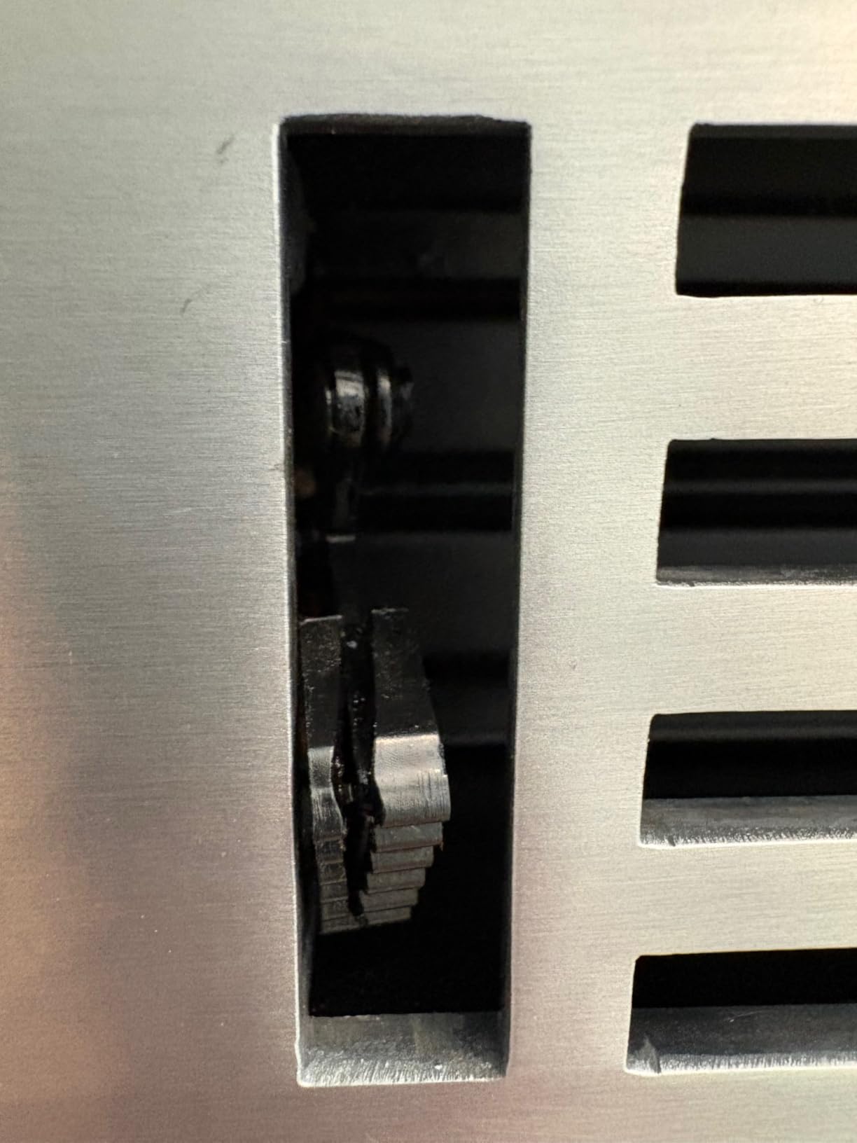 4 x 10 Cast Aluminum Linear Bar Vent Cover with Damper - Brushed Brass (Overall: 5.75 x 11.75) | Floor Register - Wall Register customer photo 1