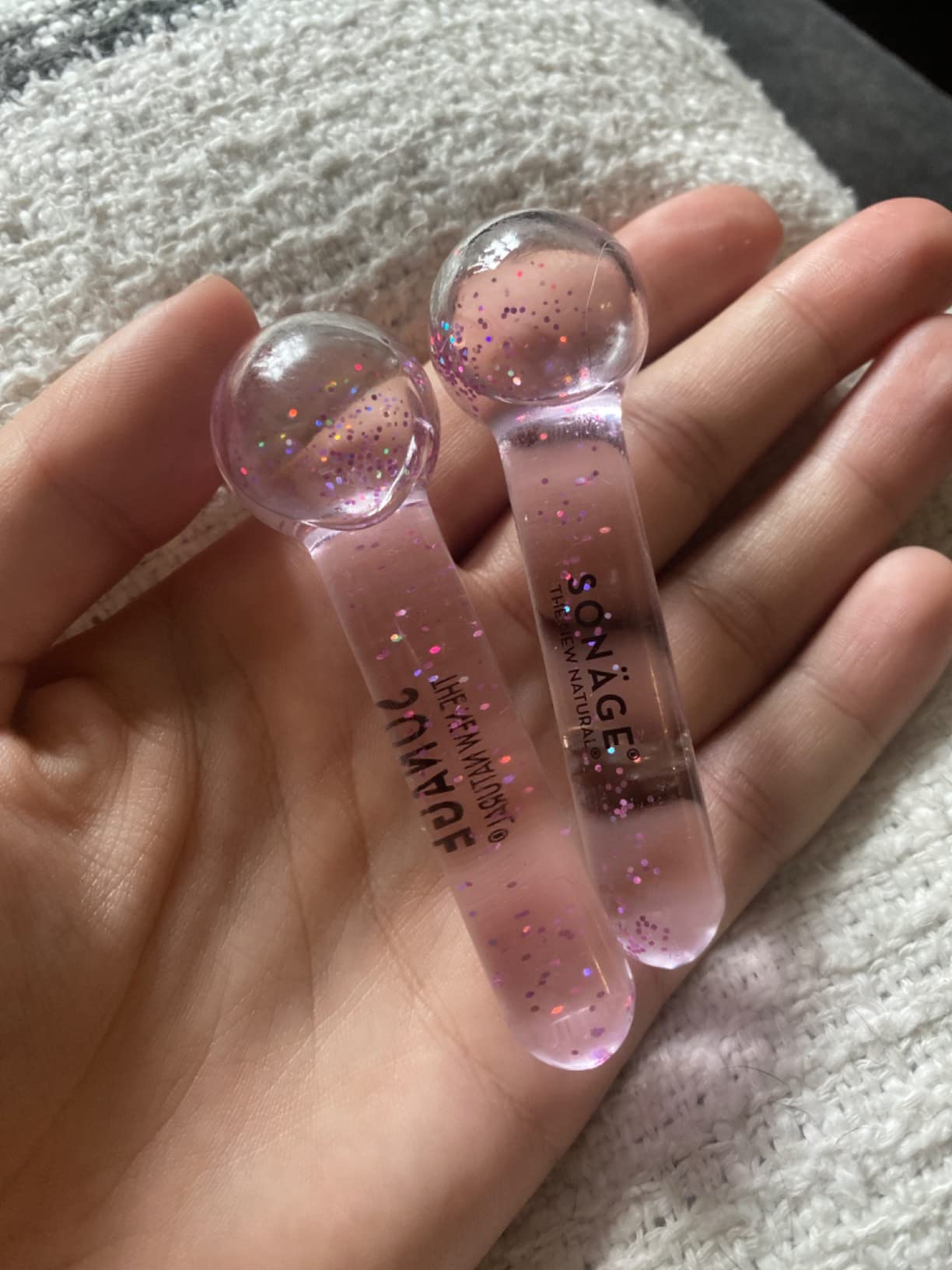 SONAGE Baby Frioz Facial Ice Globes: Cryotherapy Tool for Cooling Facial Massage | Puffiness & Redness Relief customer photo 2