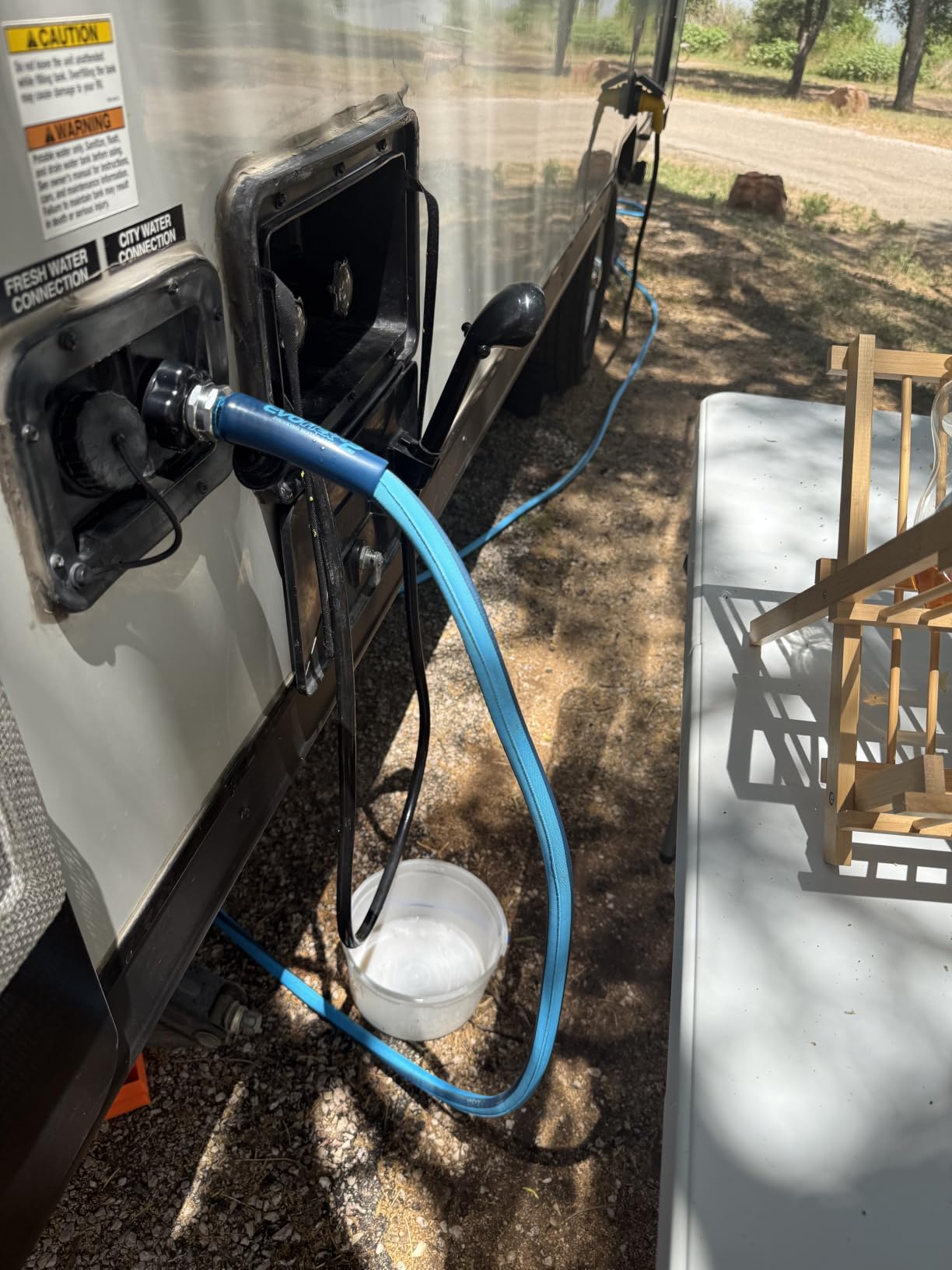 Camco EvoFlex2 50-ft Drinking Water Hose - RV Drinking Water Hose Reinforced with Fabric & Ultra Lightweight - Contains No Lead, No BPA & No Phthalate - Abrasion Resistant (22579) customer photo 1