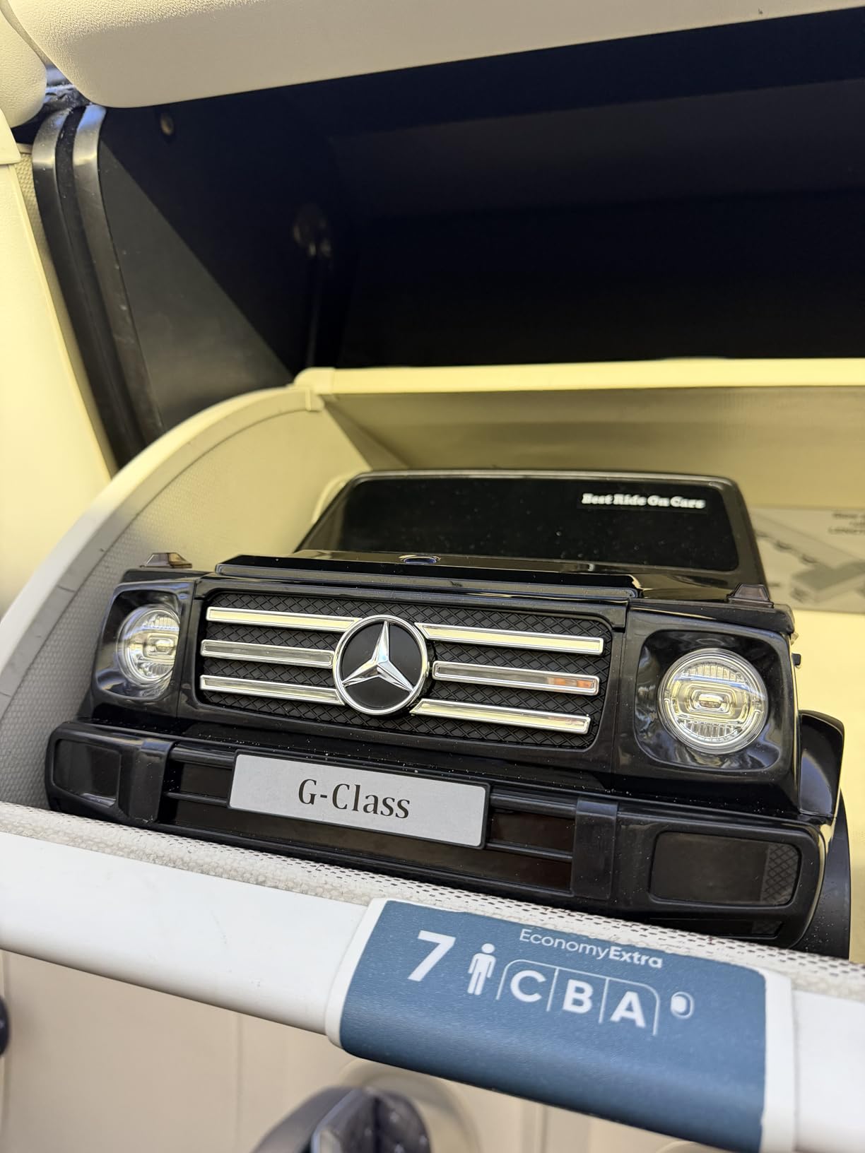 Best Ride On Cars Mercedes G-Class Suitcase Ride On Push Car, Carry-On Luggage for Travel, Realistic Car Look, Inbuilt Storage Space, Compact Size, For Kids Aged 2-6 Years, Large, Black customer photo 2